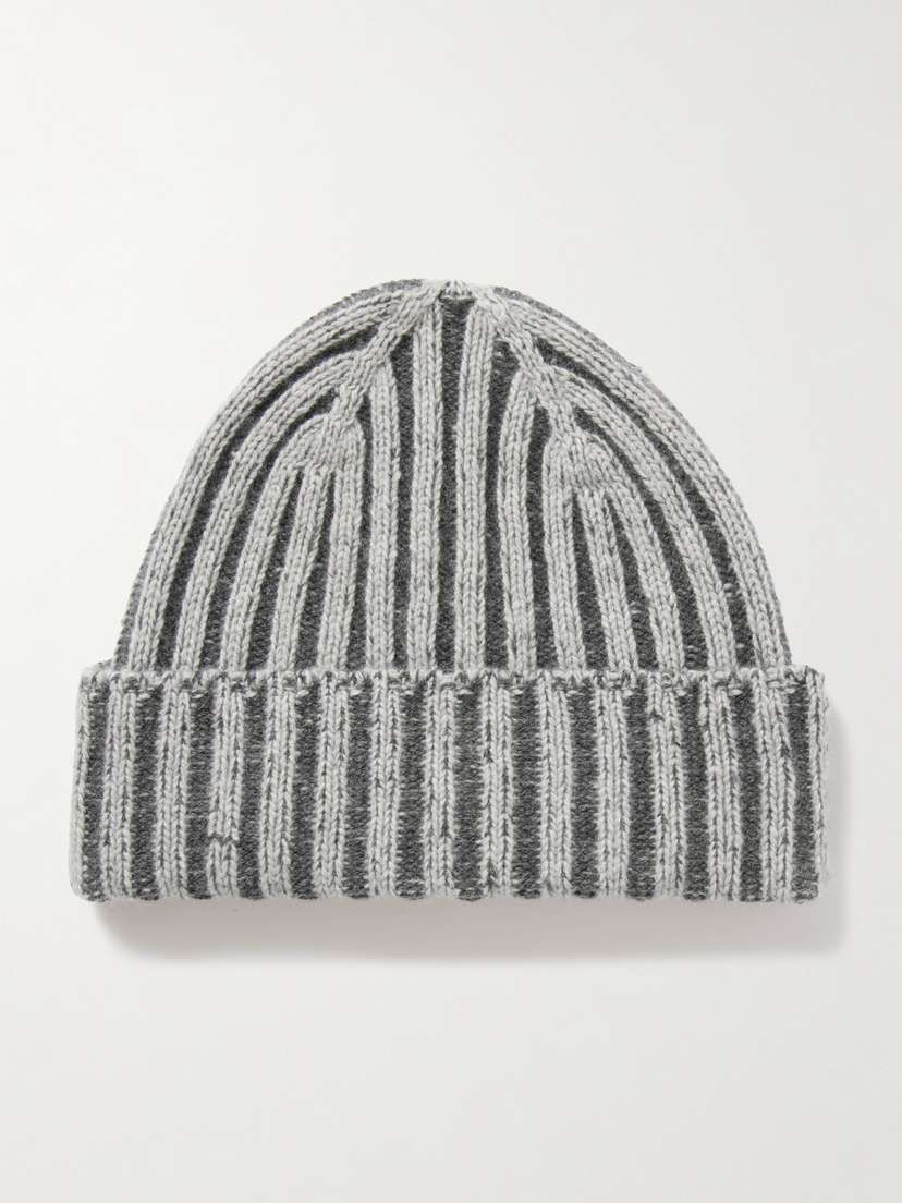 Johnstons of Elgin Ribbed Cashmere Beanie