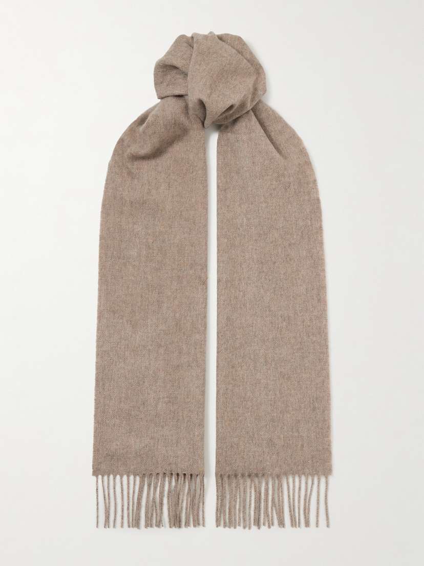 Johnstons of Elgin Fringed Cashmere Scarf
