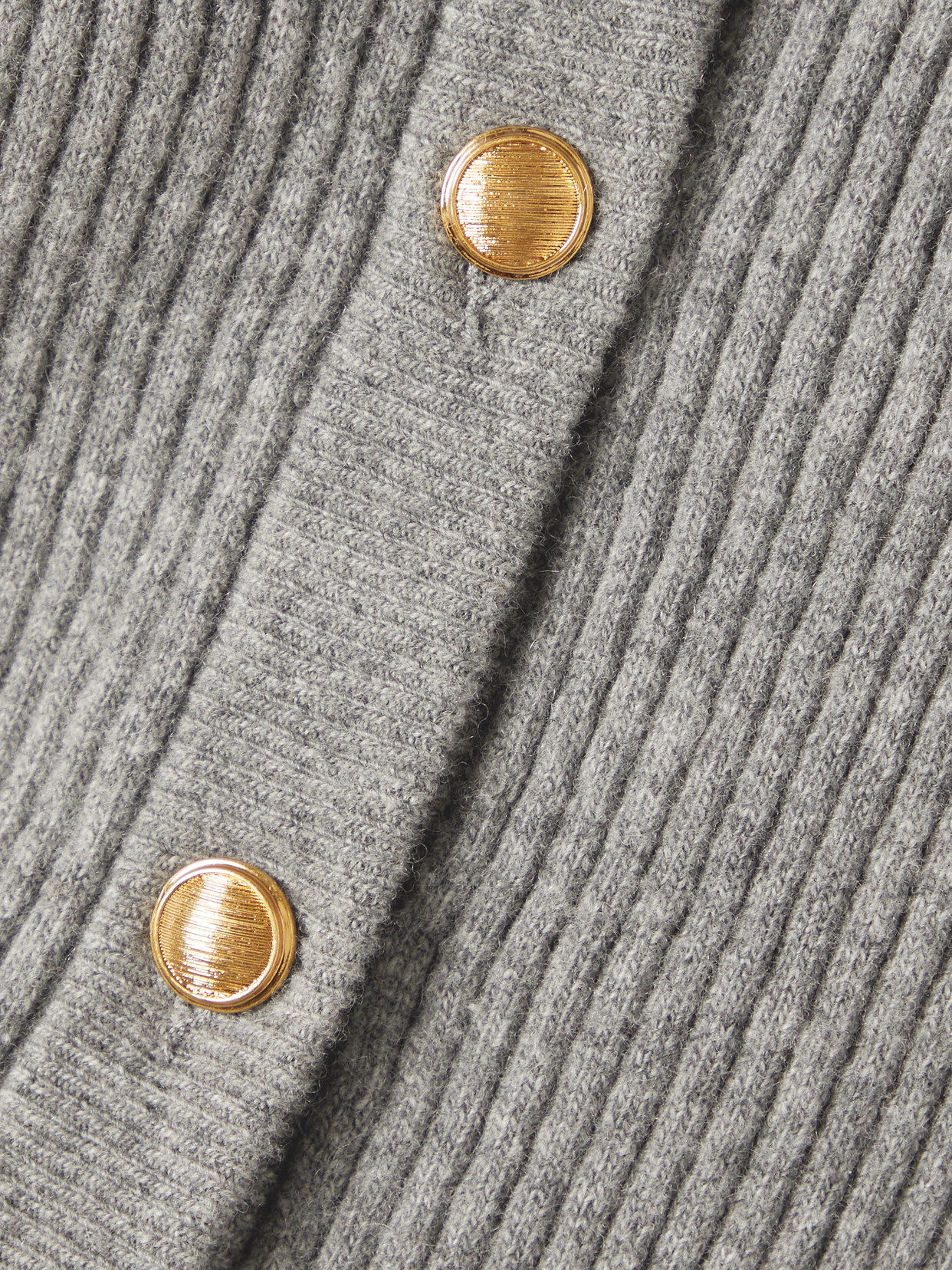 Chloé Ribbed Wool-blend Jumpsuit In Gray