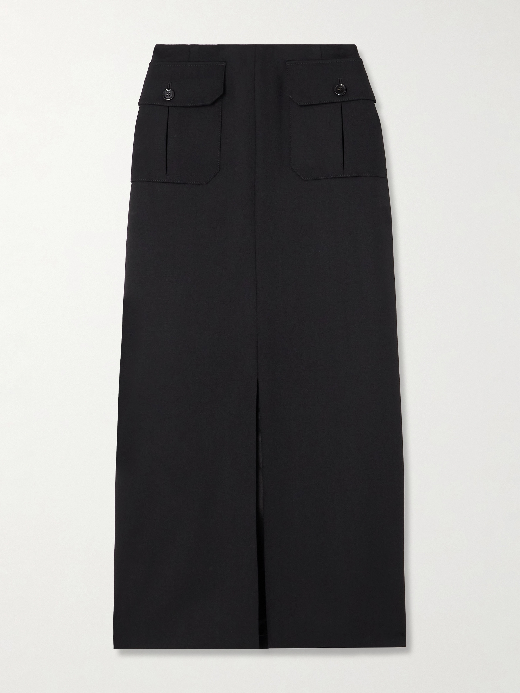 Chloé Grain de poudre wool-blend midi skirt thumbnail