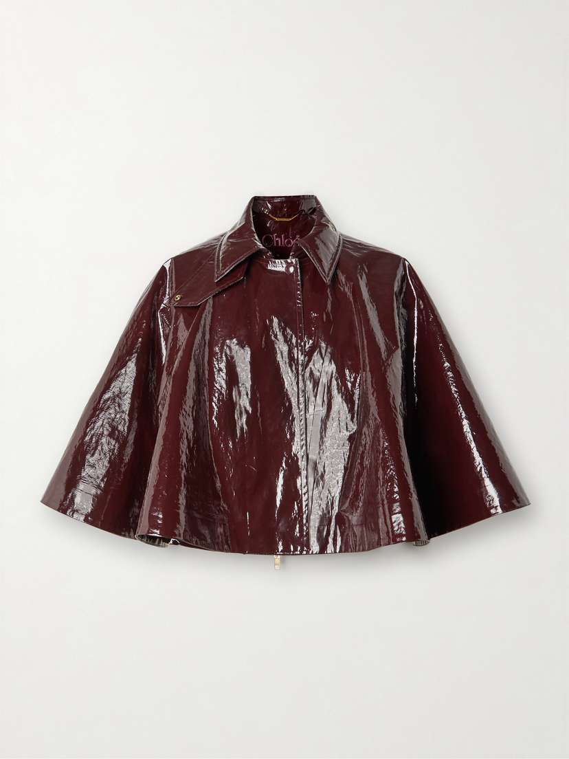 Chloé Coated-cotton Cape