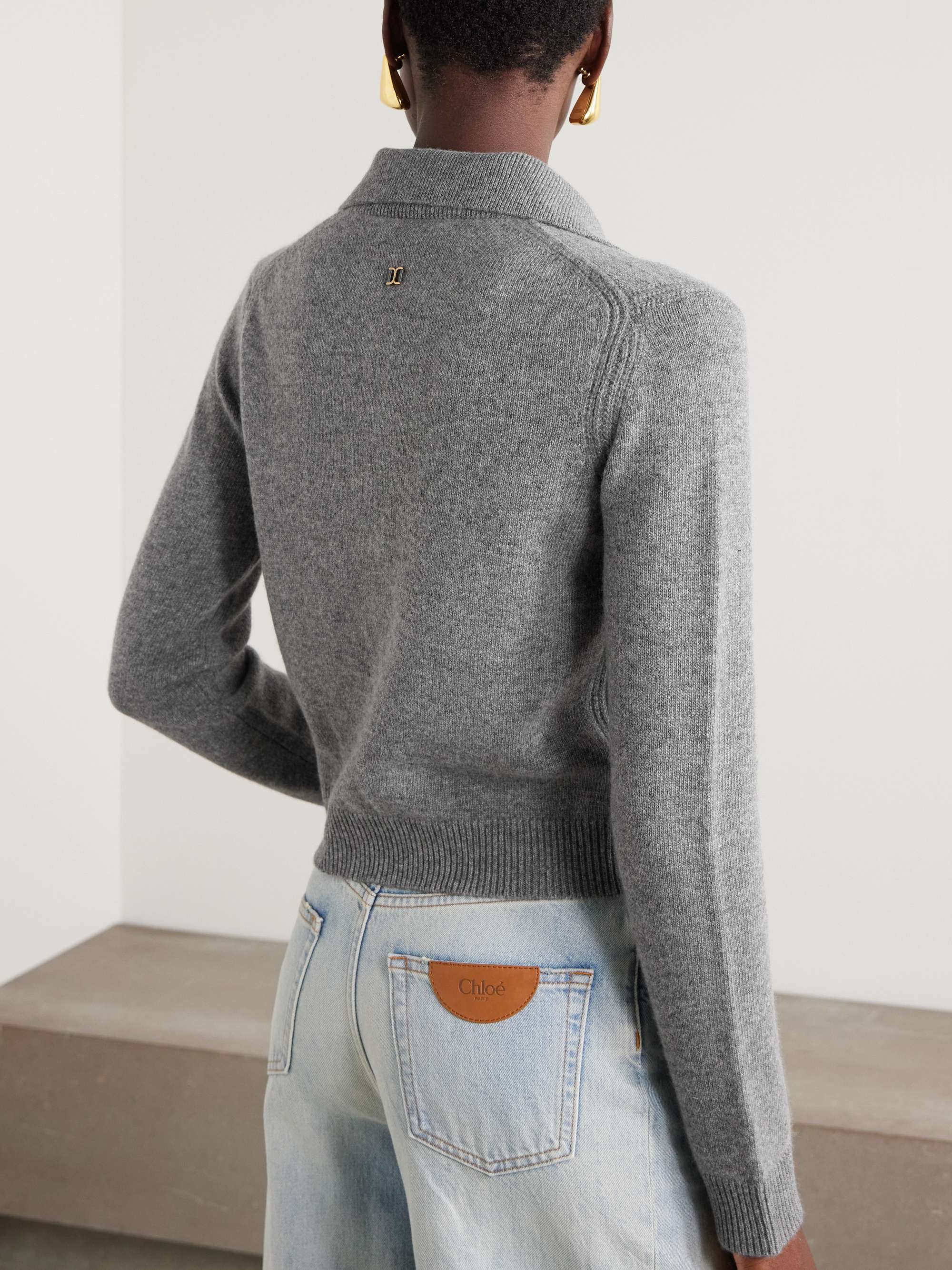Chloé Chloé Navy blue sweater in wool and cashmere main image 0