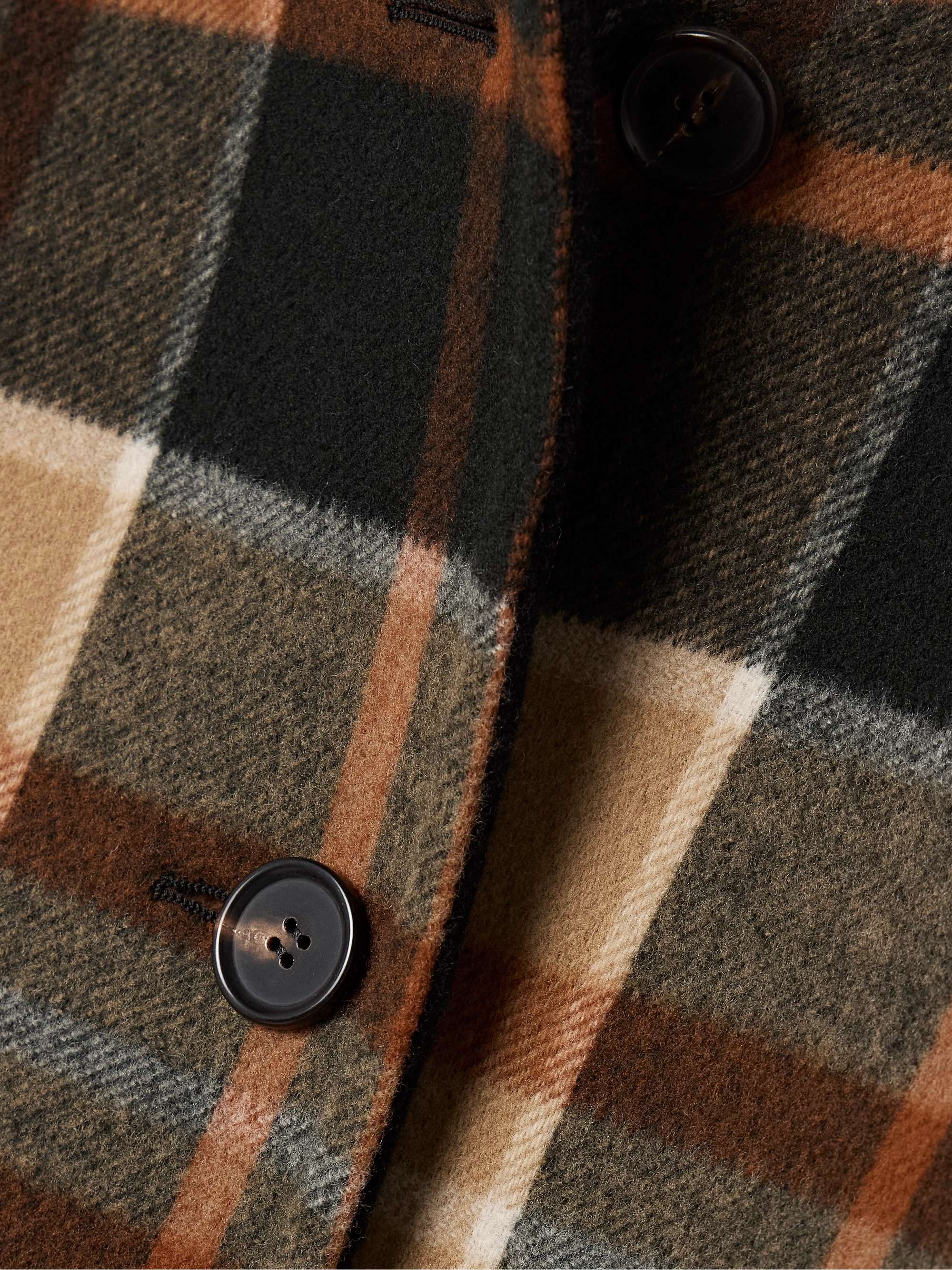 CHLOÉ Checked wool and silk-blend coat | NET-A-PORTER CHLOÉ Checked wool and silk-blend coat | NET-A-PORTER