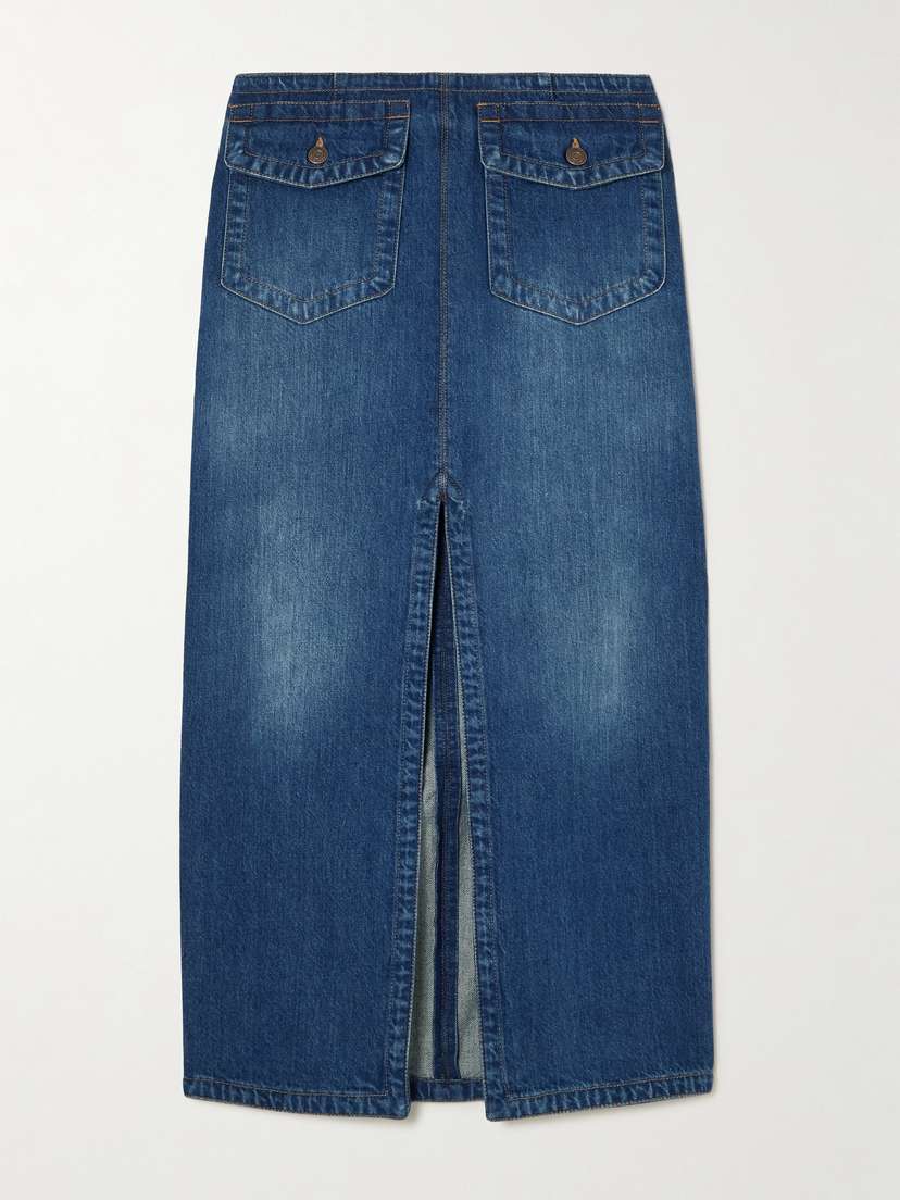 Chloé Organic Denim Midi Skirt