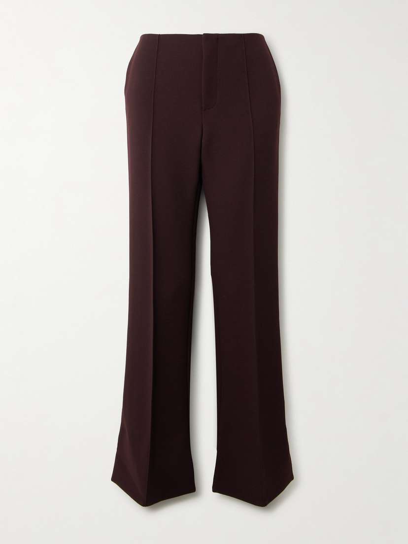 Chloé Pleated Wool Straight-leg Pants