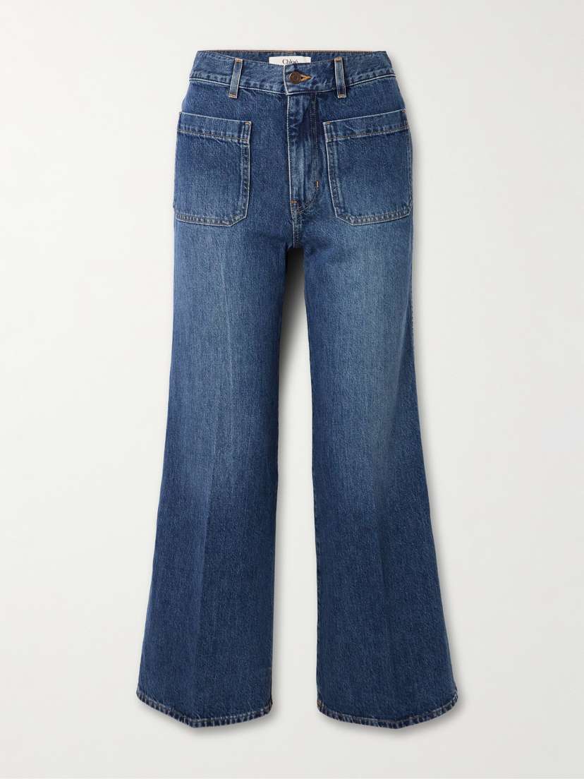 Chloé Cropped High-rise Bootcut Jeans