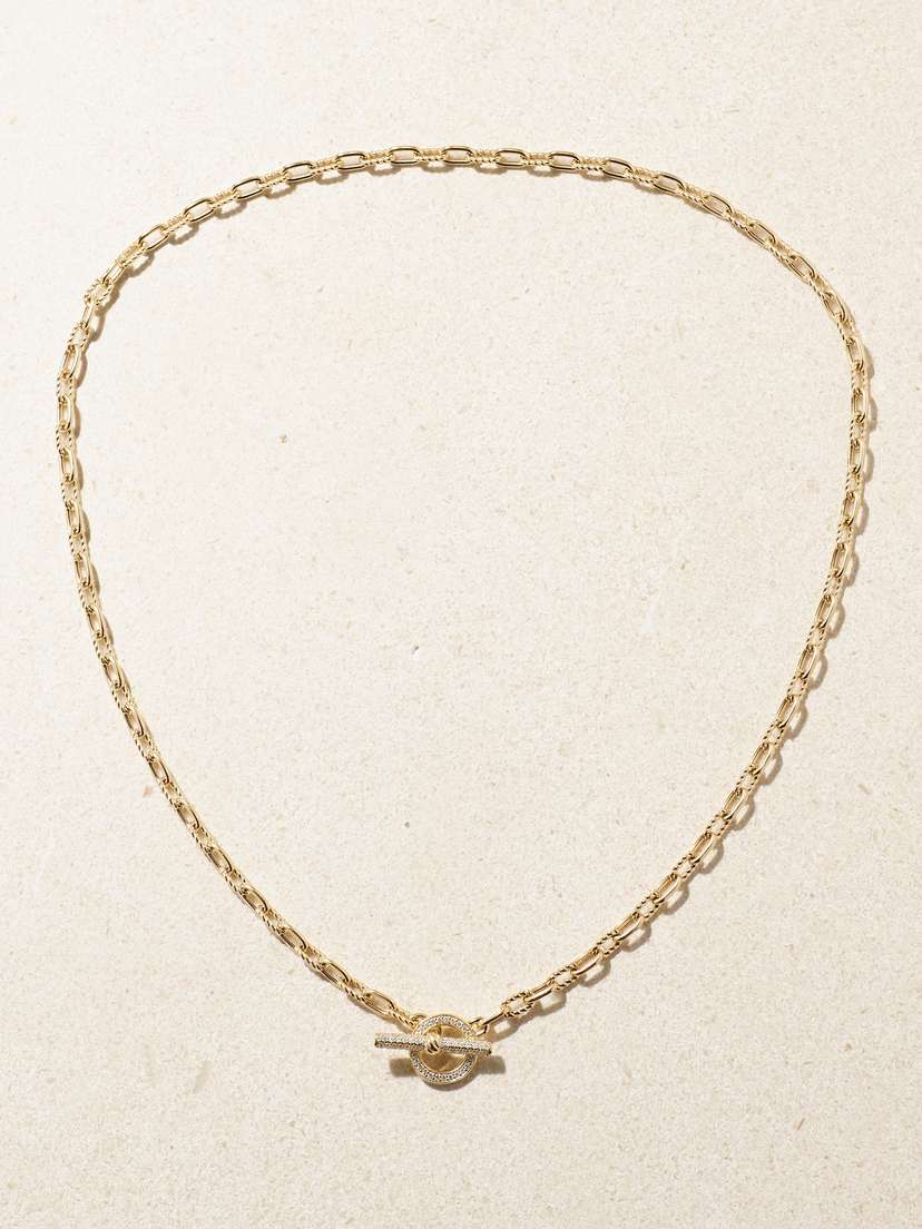 David Yurman Madison 18-karat Gold Diamond Necklace