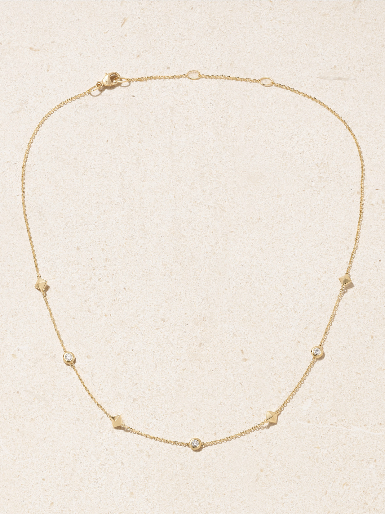 David Yurman Petite Modern Renaissance 18-karat Gold Diamond Necklace