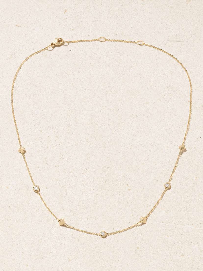 David Yurman Petite Modern Renaissance 18-karat Gold Diamond Necklace