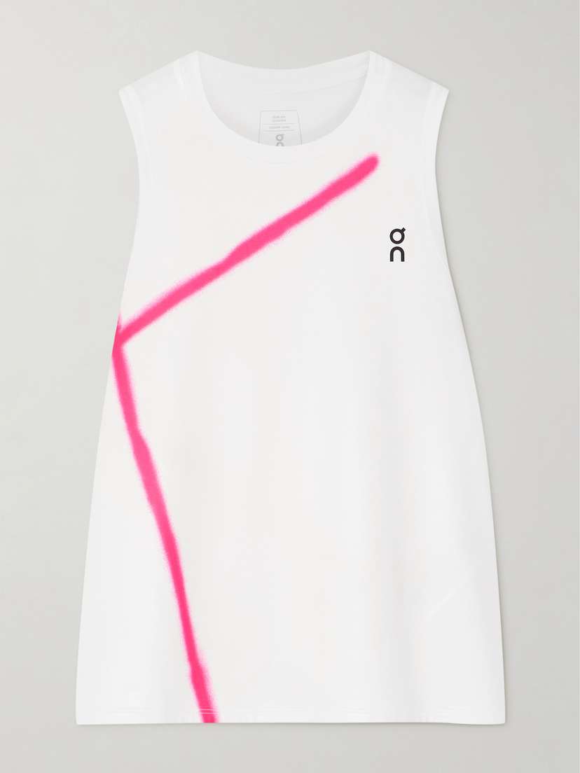 ON Court Printed Stretch Recycled Tank - xx large