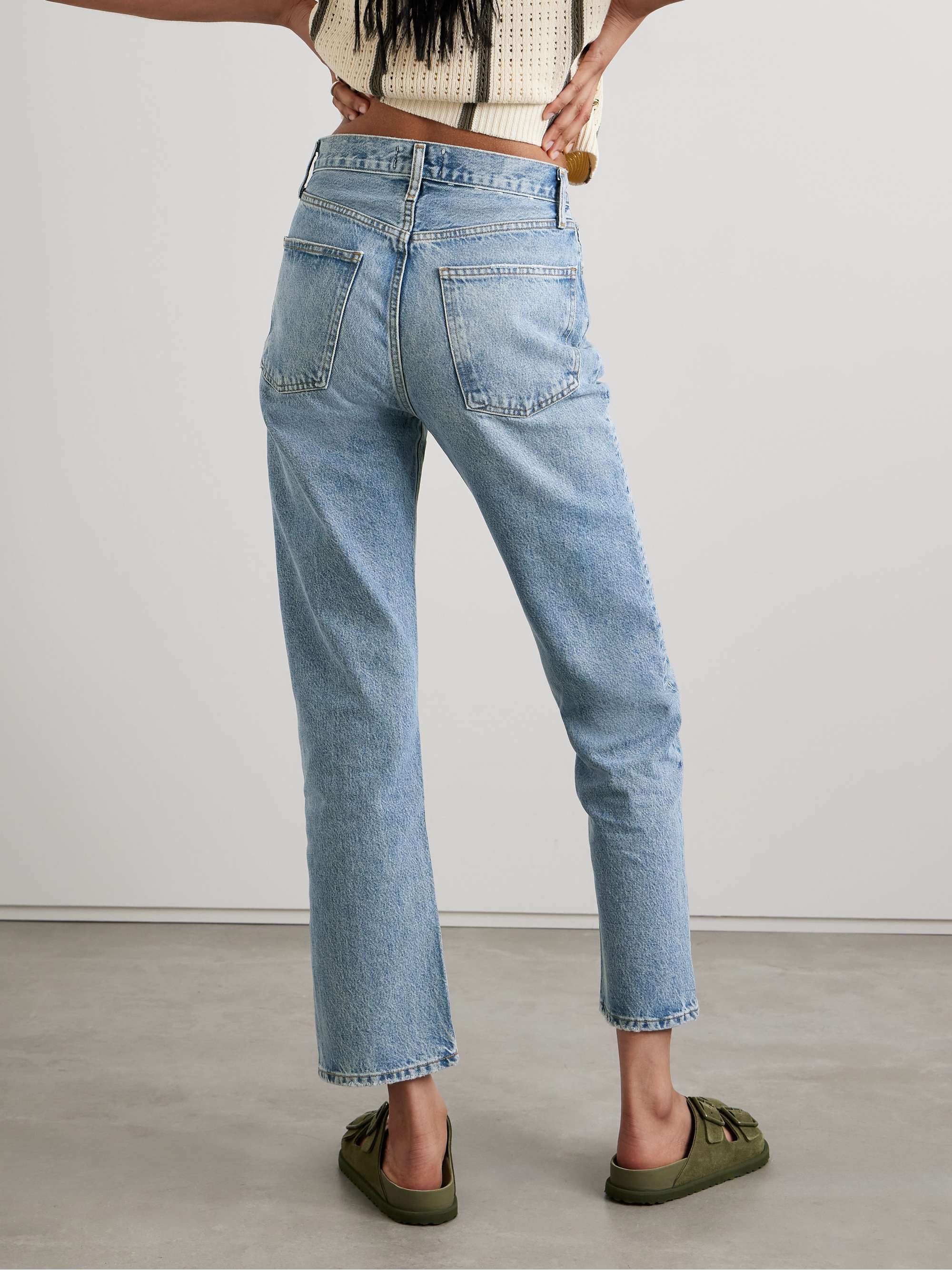 AGOLDE '90s Pinch Waist hoch sitzende Jeans mit geradem Bein