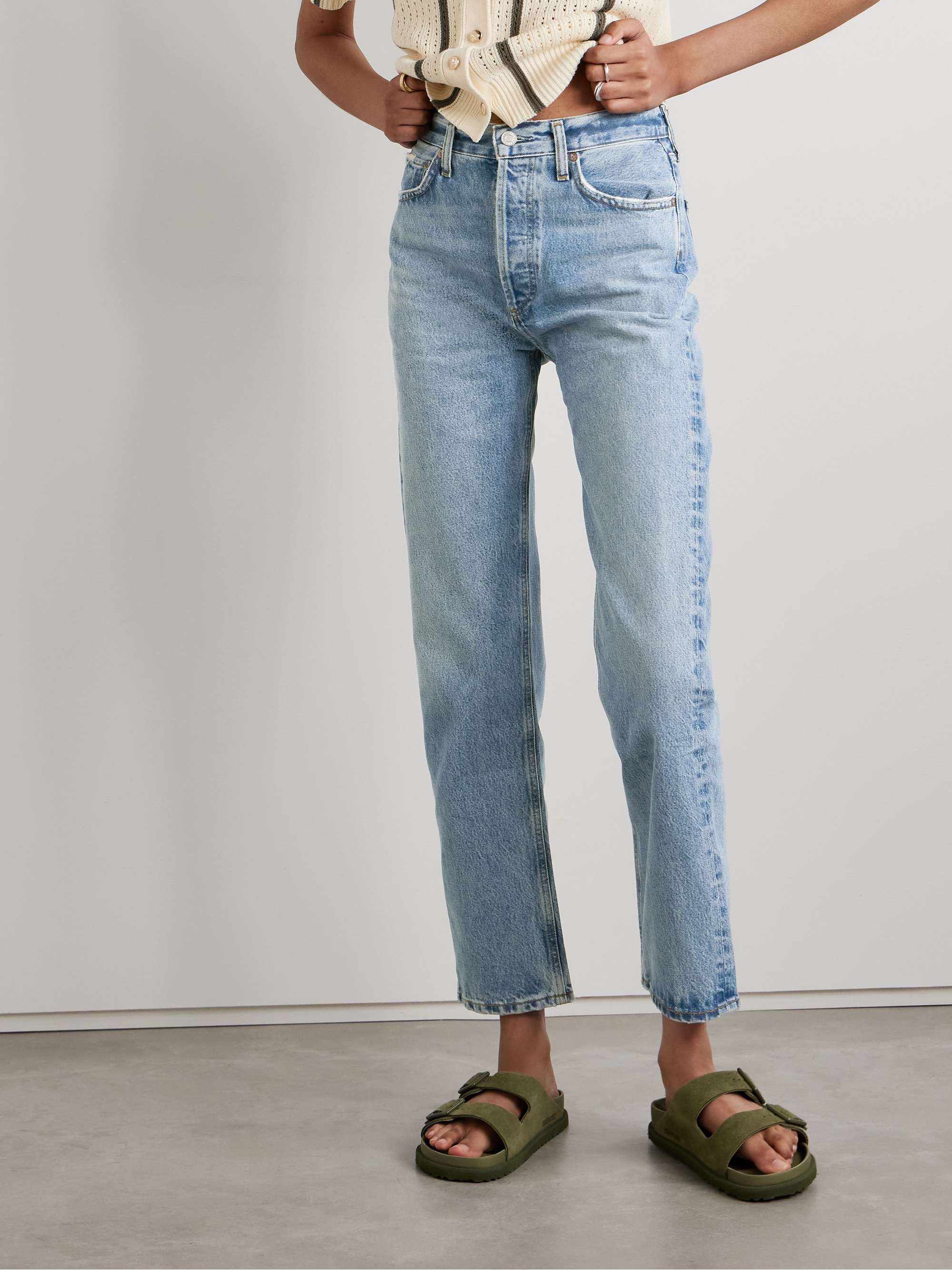 AGOLDE '90s Pinch Waist hoch sitzende Jeans mit geradem Bein