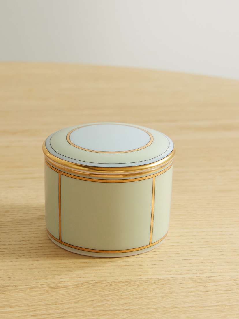 GINORI 1735 Gold-plated Porcelain Box