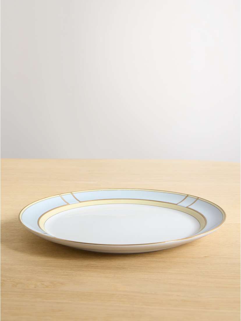 GINORI 1735 Gold-plated Porcelain Plate