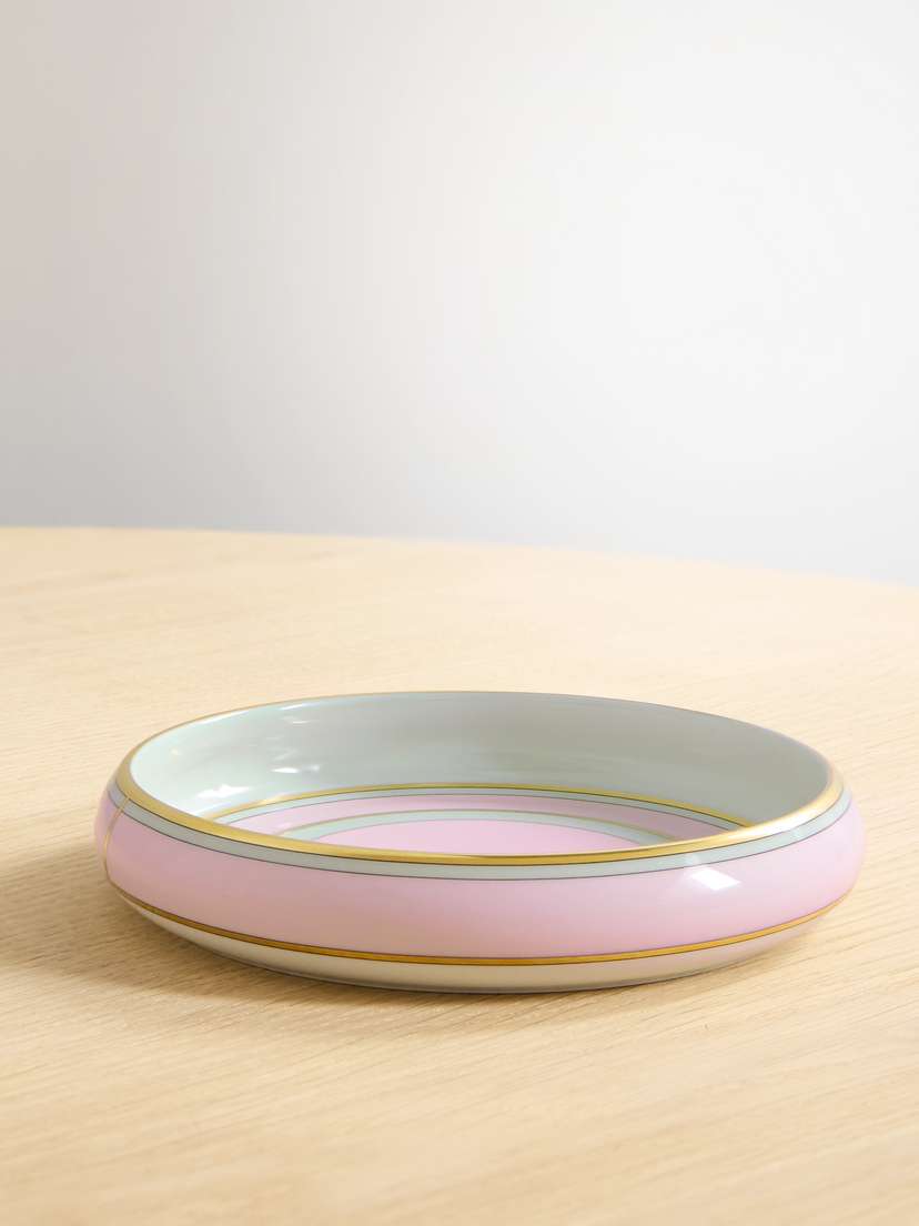 GINORI 1735 Gold-plated Porcelain Change Tray