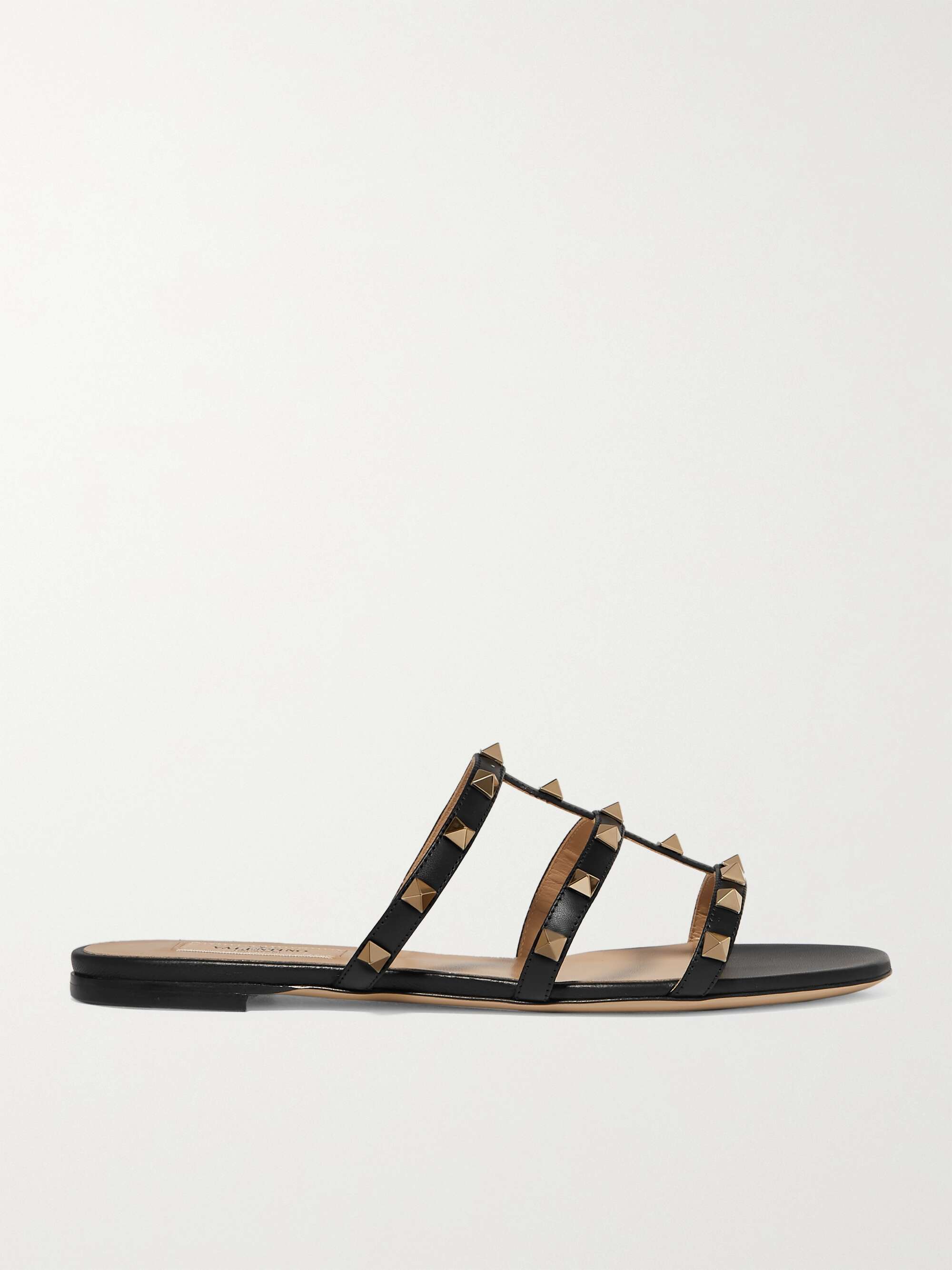 VALENTINO GARAVANI Rockstud leather sandals | NET-A-PORTER