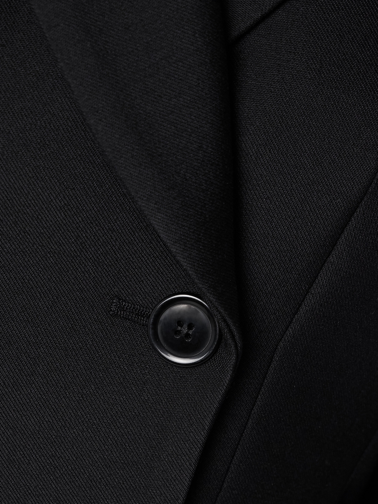 Salon 1884 Simone Double-breasted Wool And Silk-blend Twill Blazer In Black