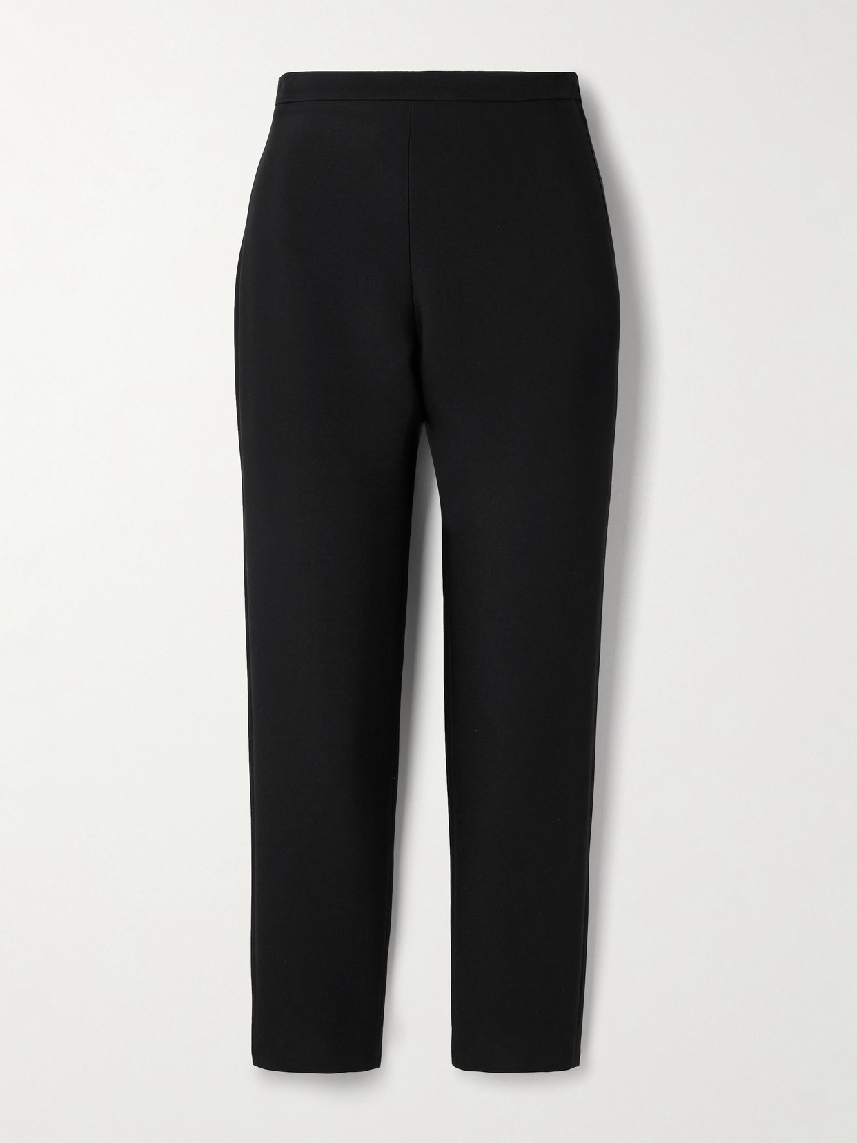 Salon 1884 Theo Wool And Silk-blend Twill Skinny Pants In Black