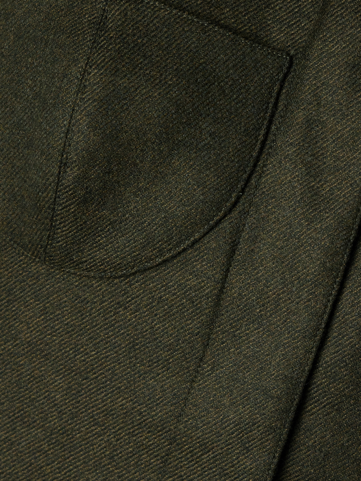 Salon 1884 Maigret Wool And Cashmere-blend Twill Blazer In Green
