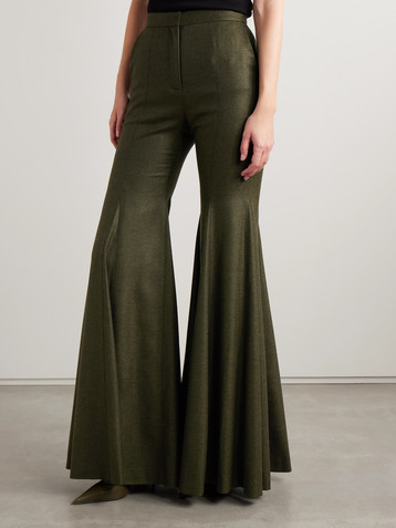 Salon 1884 Leon wool and cashmere-blend twill flared pants