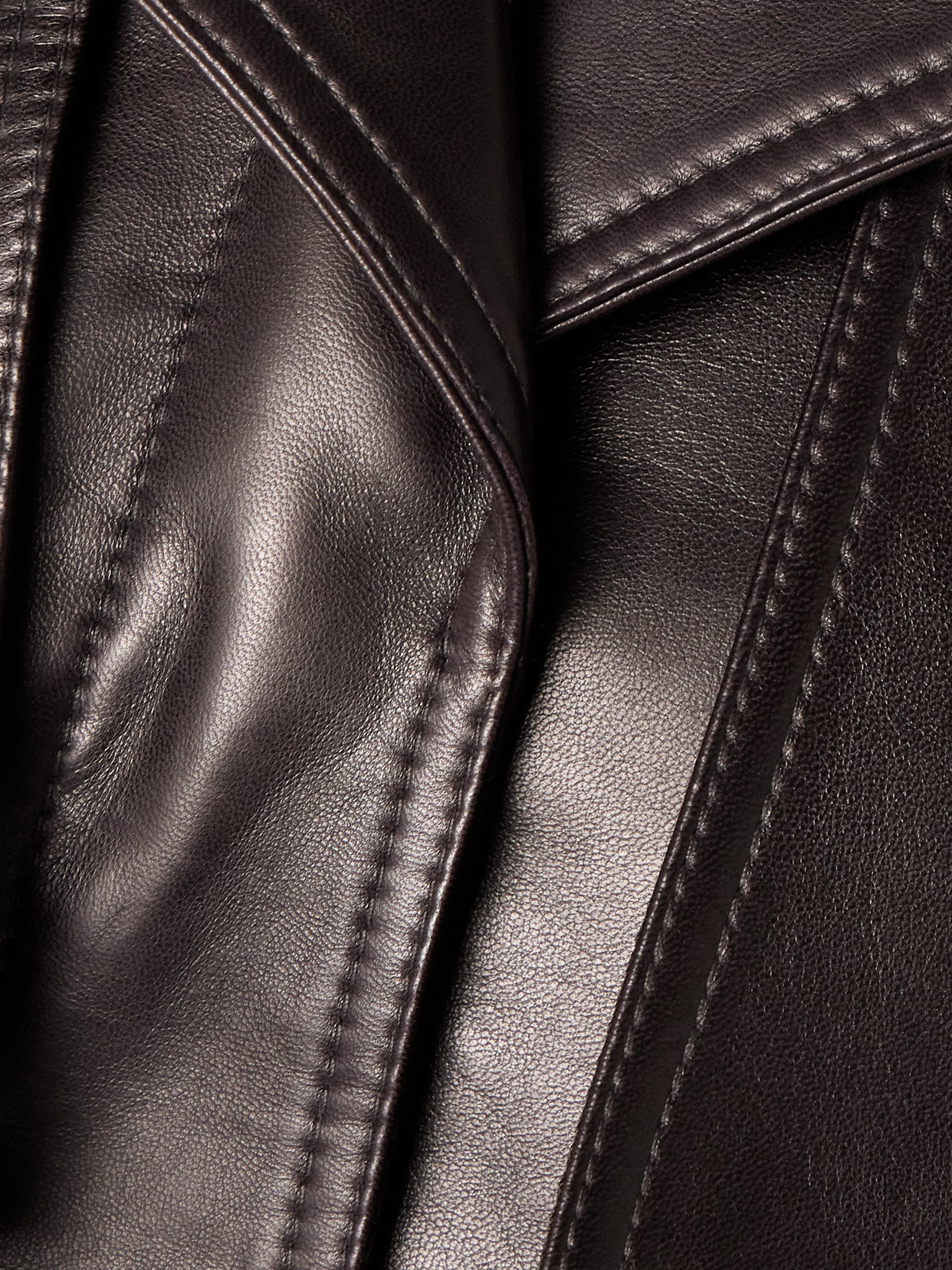 Salon 1884 Claudel Leather Jacket In Brown