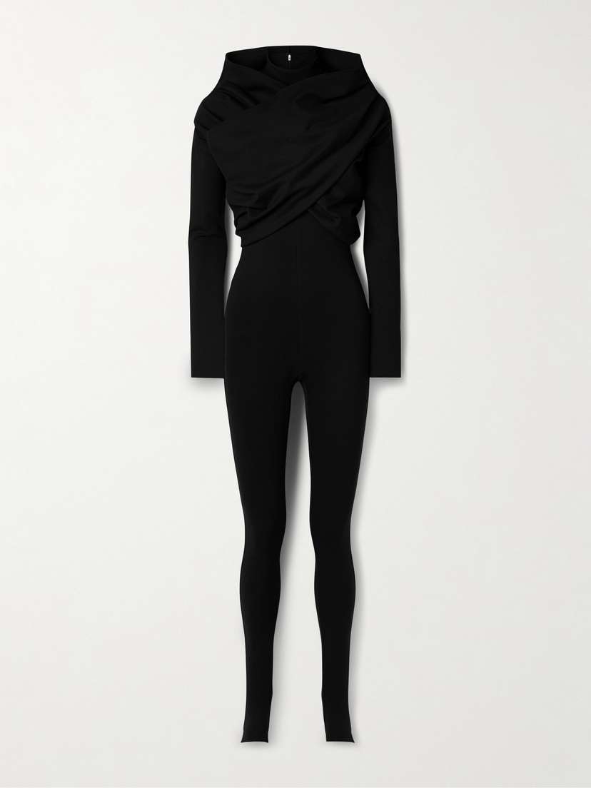 Salon 1884 Nova Convertible Silk-jersey Turtleneck Jumpsuit