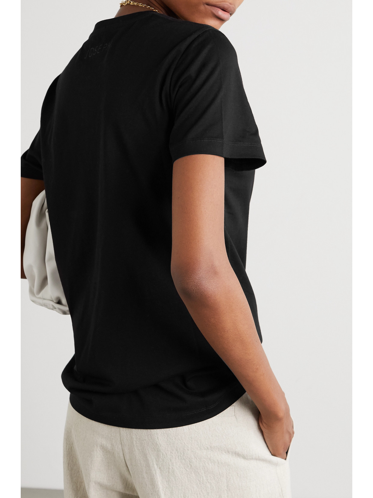 Shop Joseph Cotton-jersey T-shirt In Black