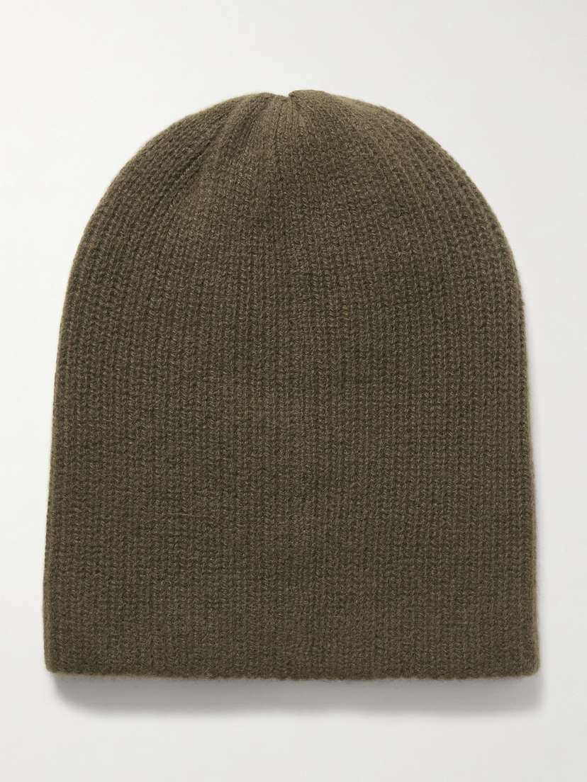 The Elder Statesman Watchman Ribbed Cashmere Beanie