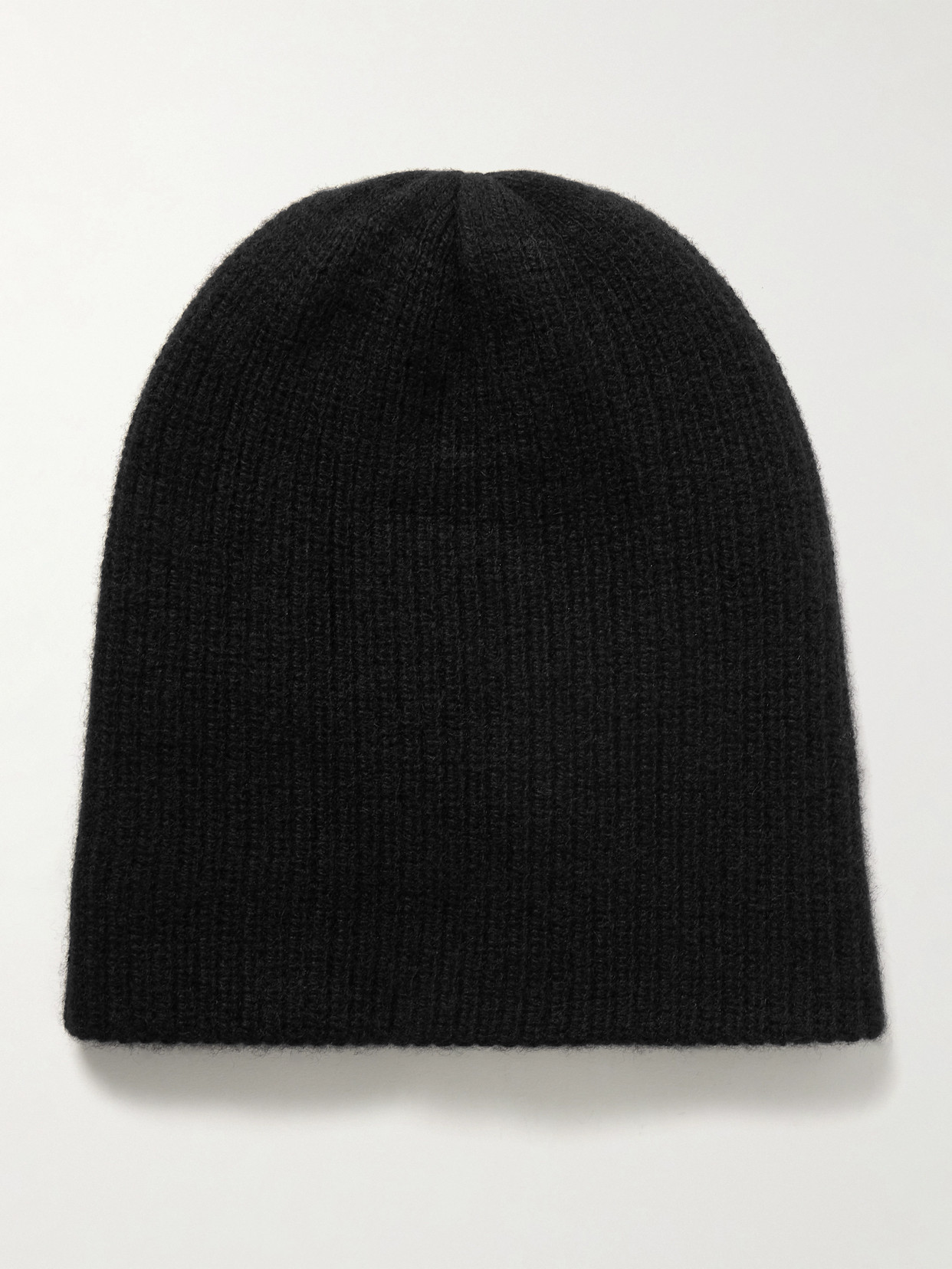 The Elder Statesman - Watchman Ribbed Cashmere Beanie - Black