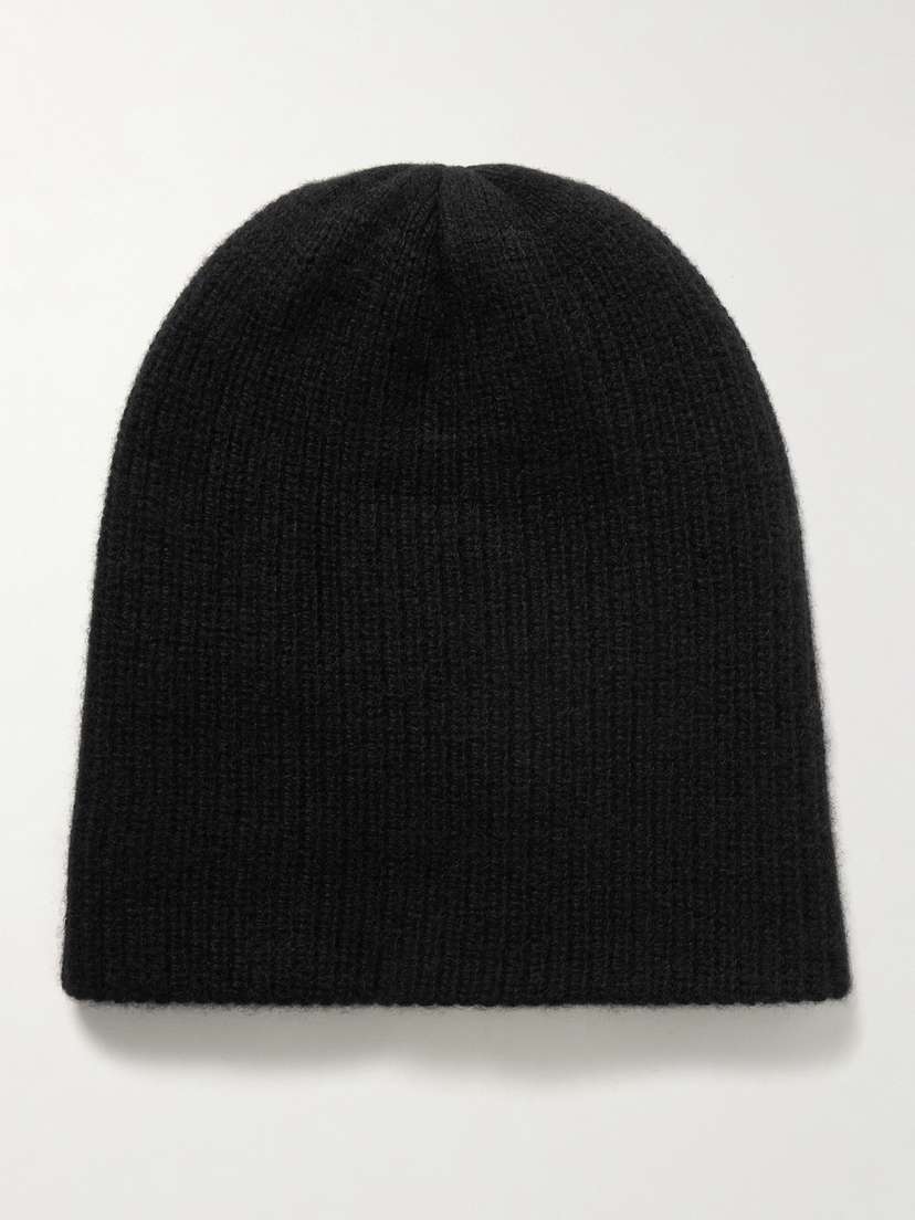 The Elder Statesman Watchman Ribbed Cashmere Beanie