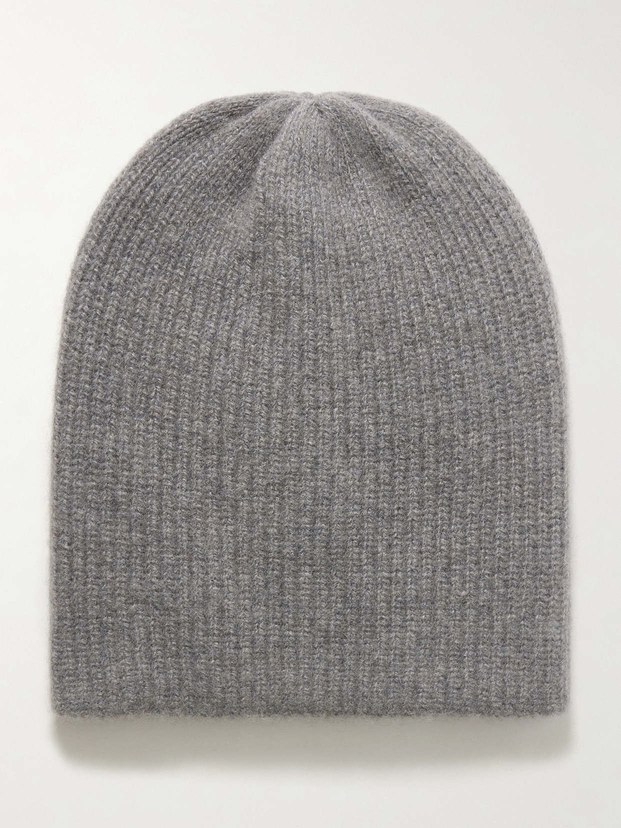 The Elder Statesman - Watchman Ribbed Cashmere Beanie - Gray