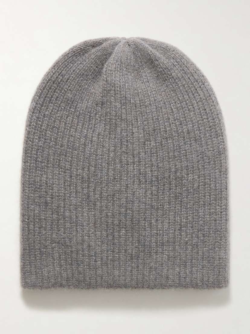 The Elder Statesman Watchman Ribbed Cashmere Beanie