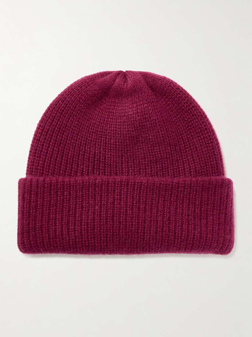 The Elder Statesman Watchman Ribbed Cashmere Beanie