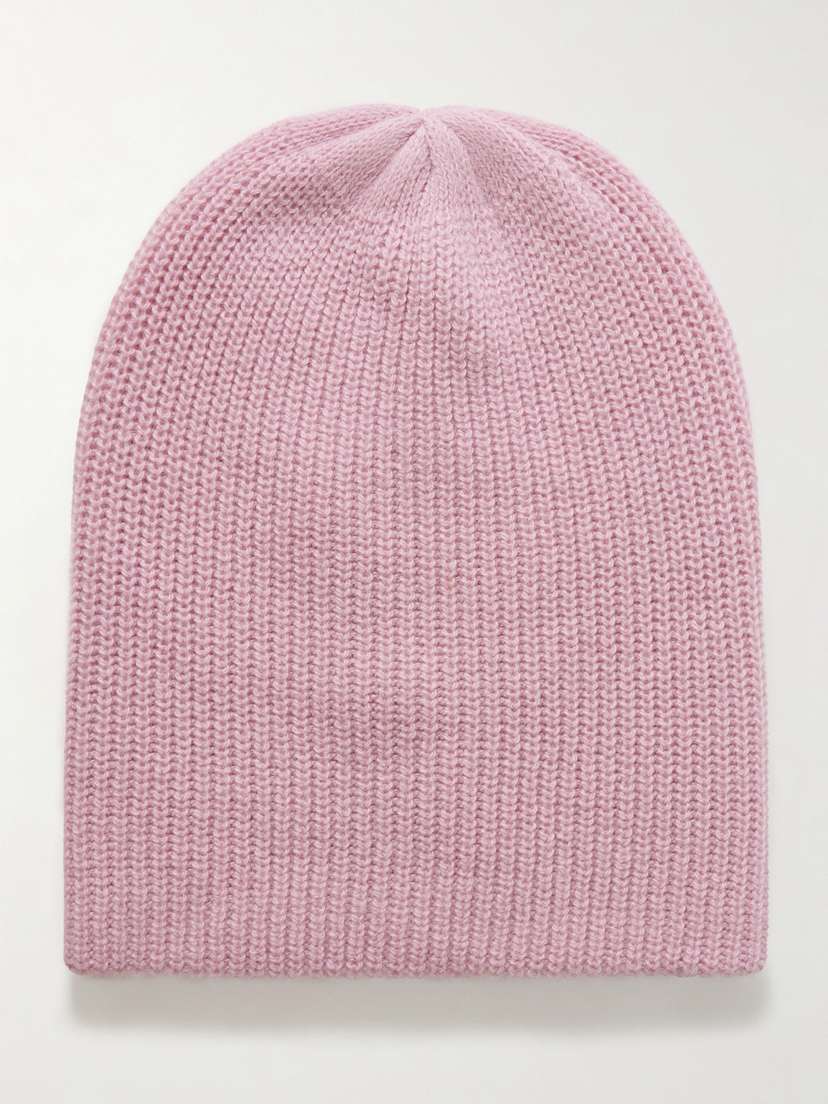 The Elder Statesman Watchman Ribbed Cashmere Beanie