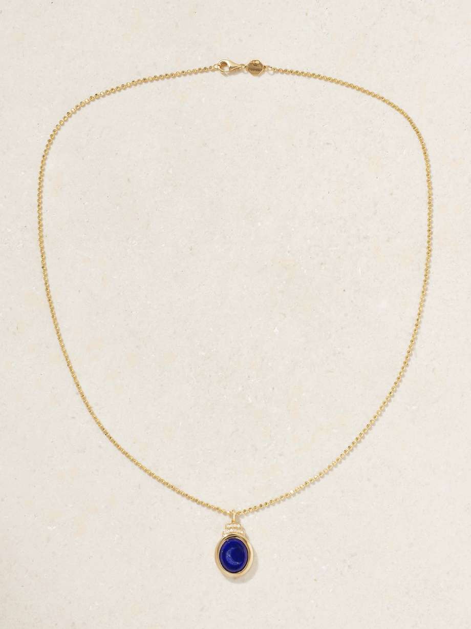 Collier En Or 18 Carats Avec Pierre Lapis Lazuli - Occasion