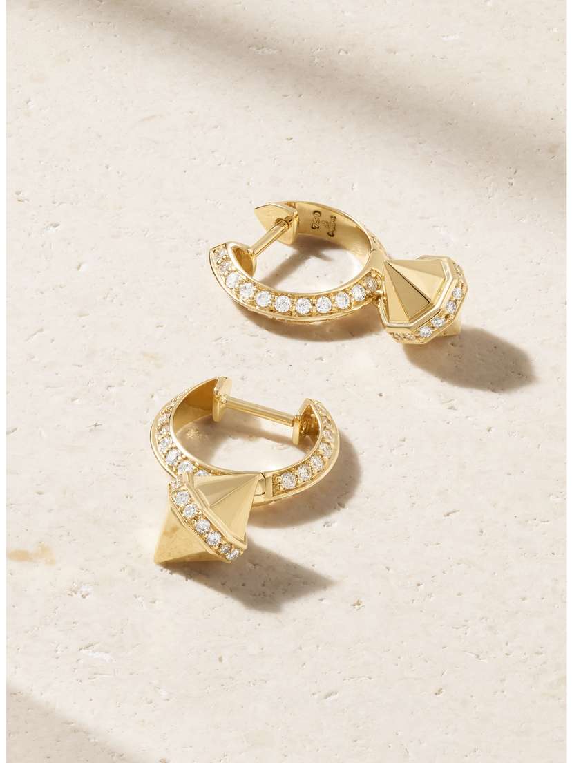 Sorellina 18-karat Gold Diamond Hoop Earrings