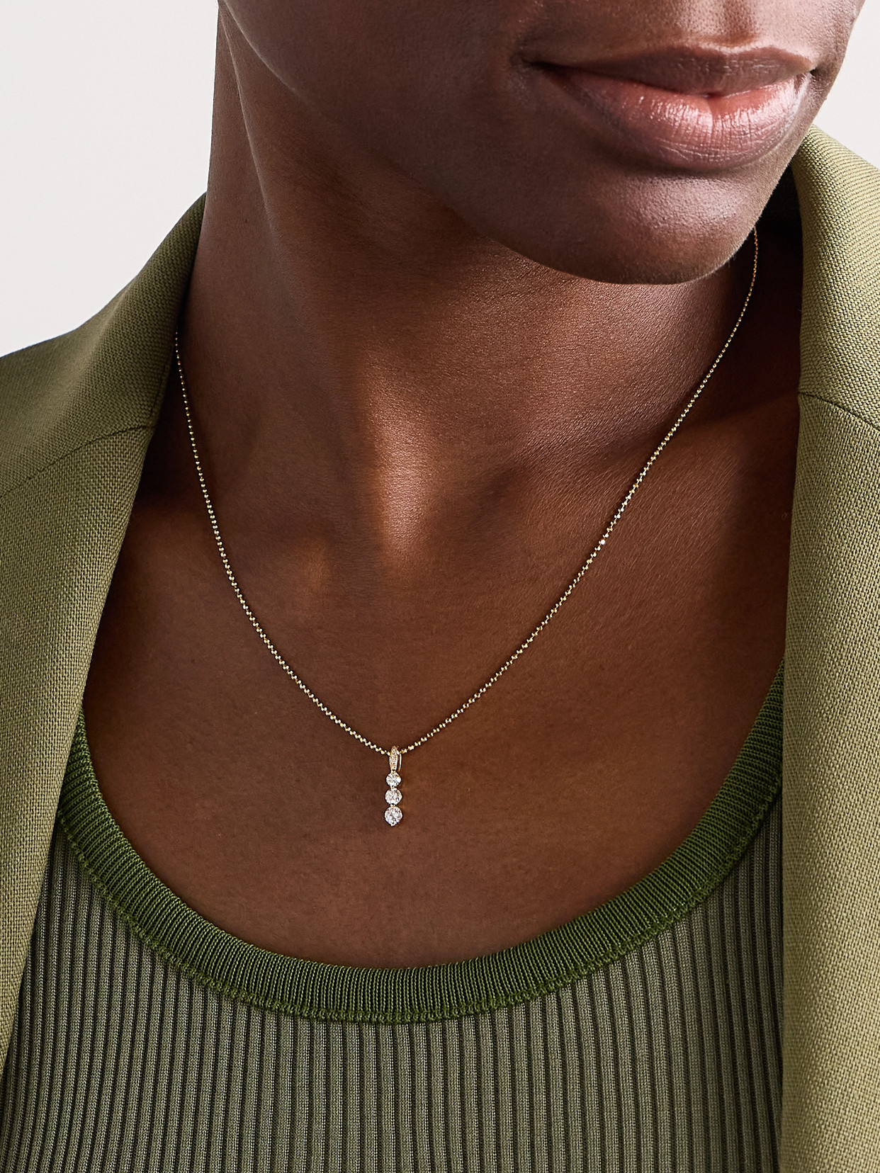 Anita Ko Twiggy 18-karat Gold Diamond Necklace In Gold