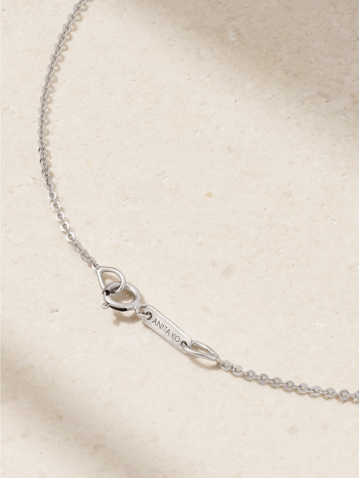 Anita Ko 18-karat White Gold Diamond Necklace In Gold