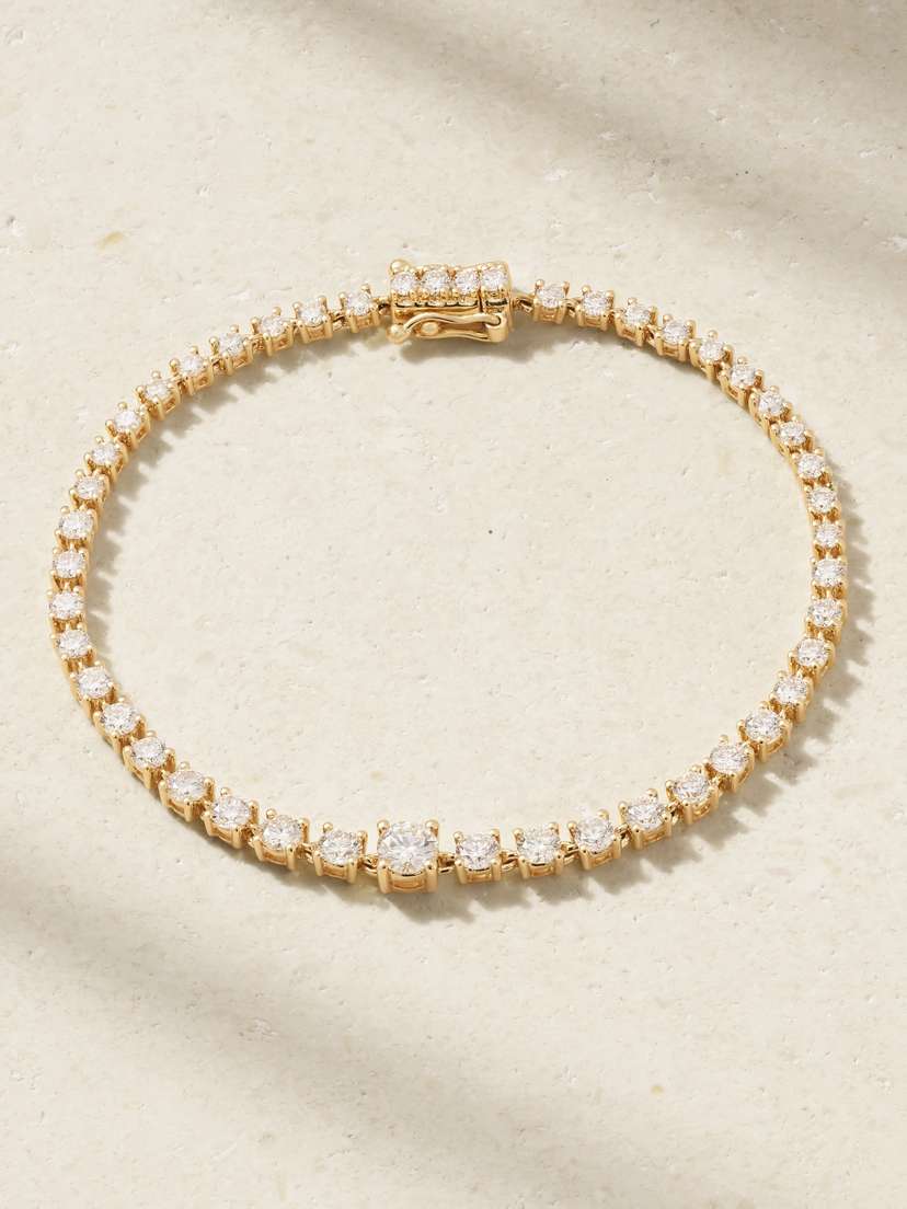 Anita Ko Rope 18-karat Gold Diamond Bracelet