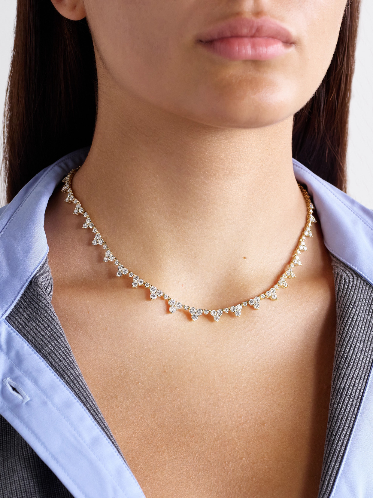 Anita Ko Eternity 18-karat Gold Diamond Choker In Gold