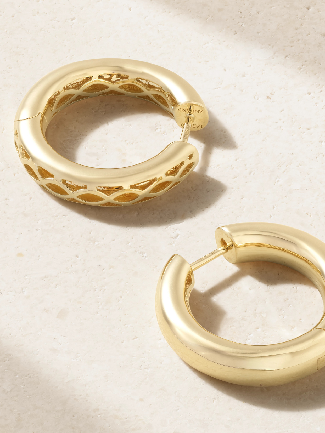 Anita Ko Cosmo 18-karat Gold Hoop Earrings In Gold