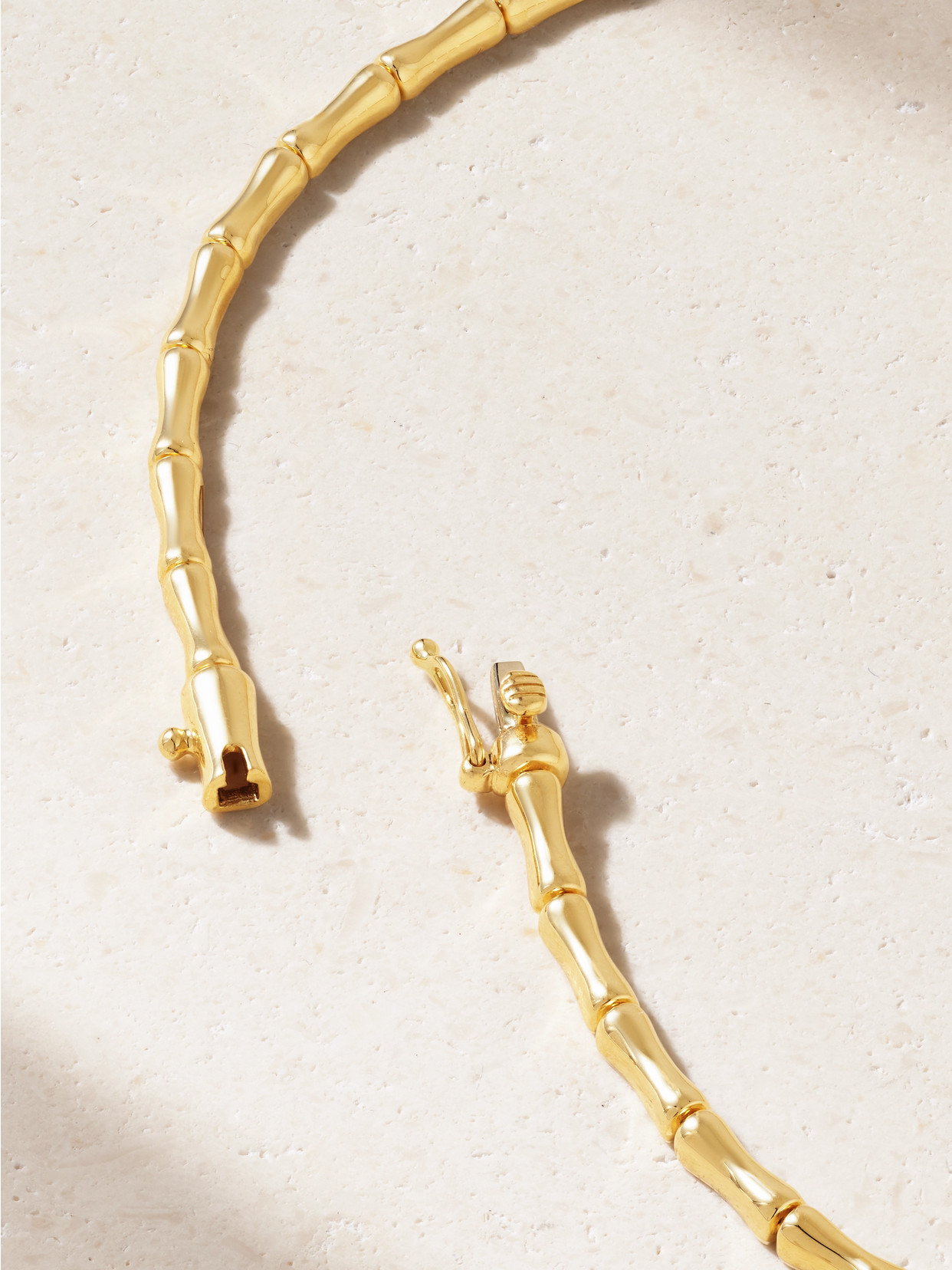 Anita Ko Bamboo 18-karat Gold Diamond Choker In Gold