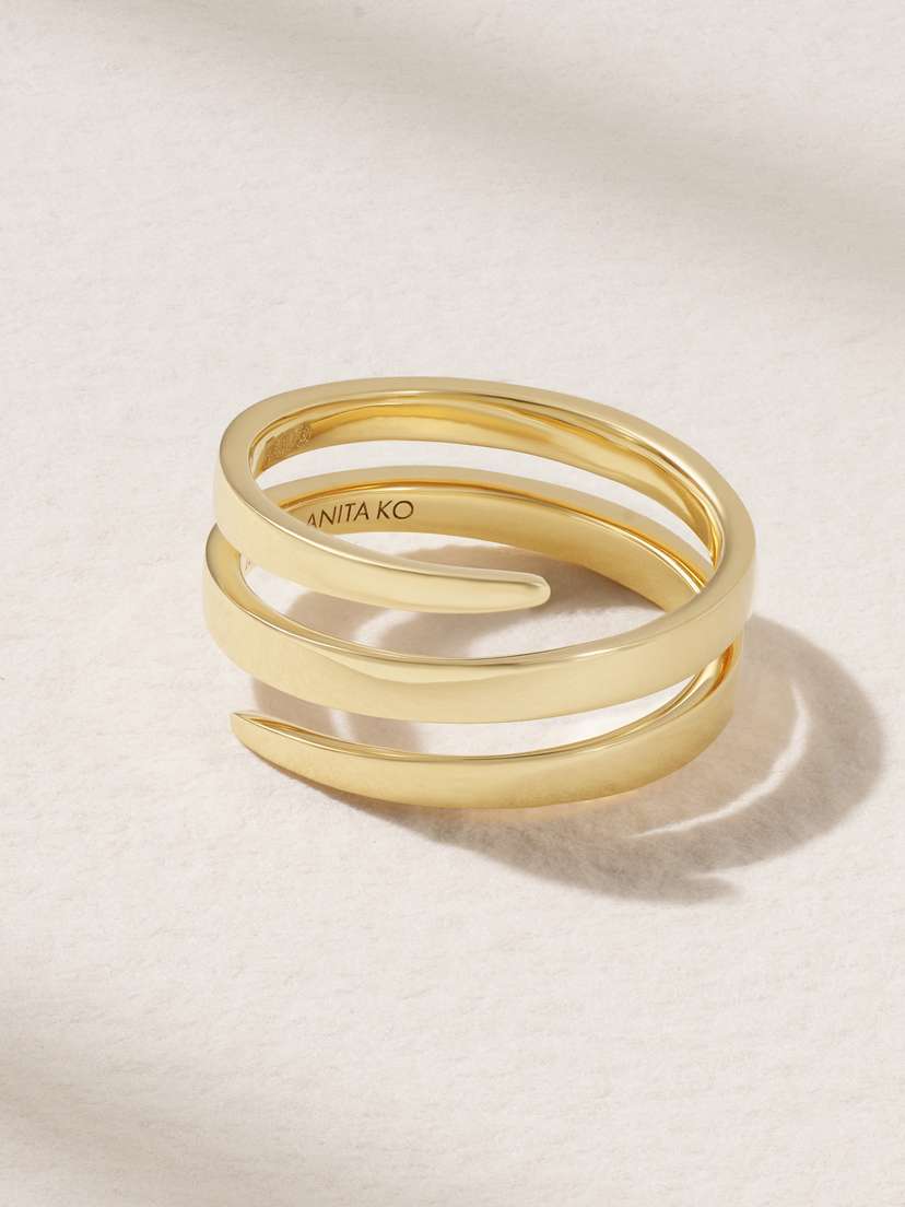 Anita Ko Coil 18-karat Gold Pinky Ring