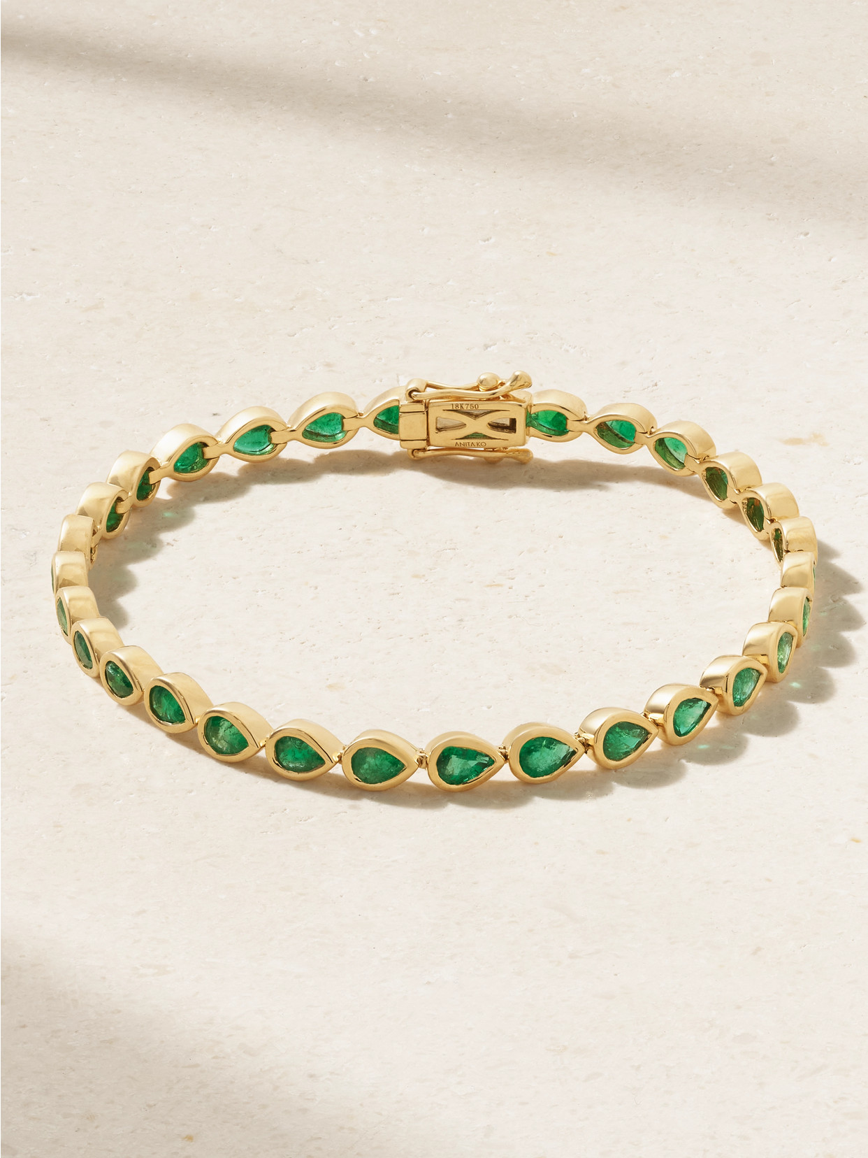 Anita Ko - 18-karat Gold Emerald Bracelet - 16