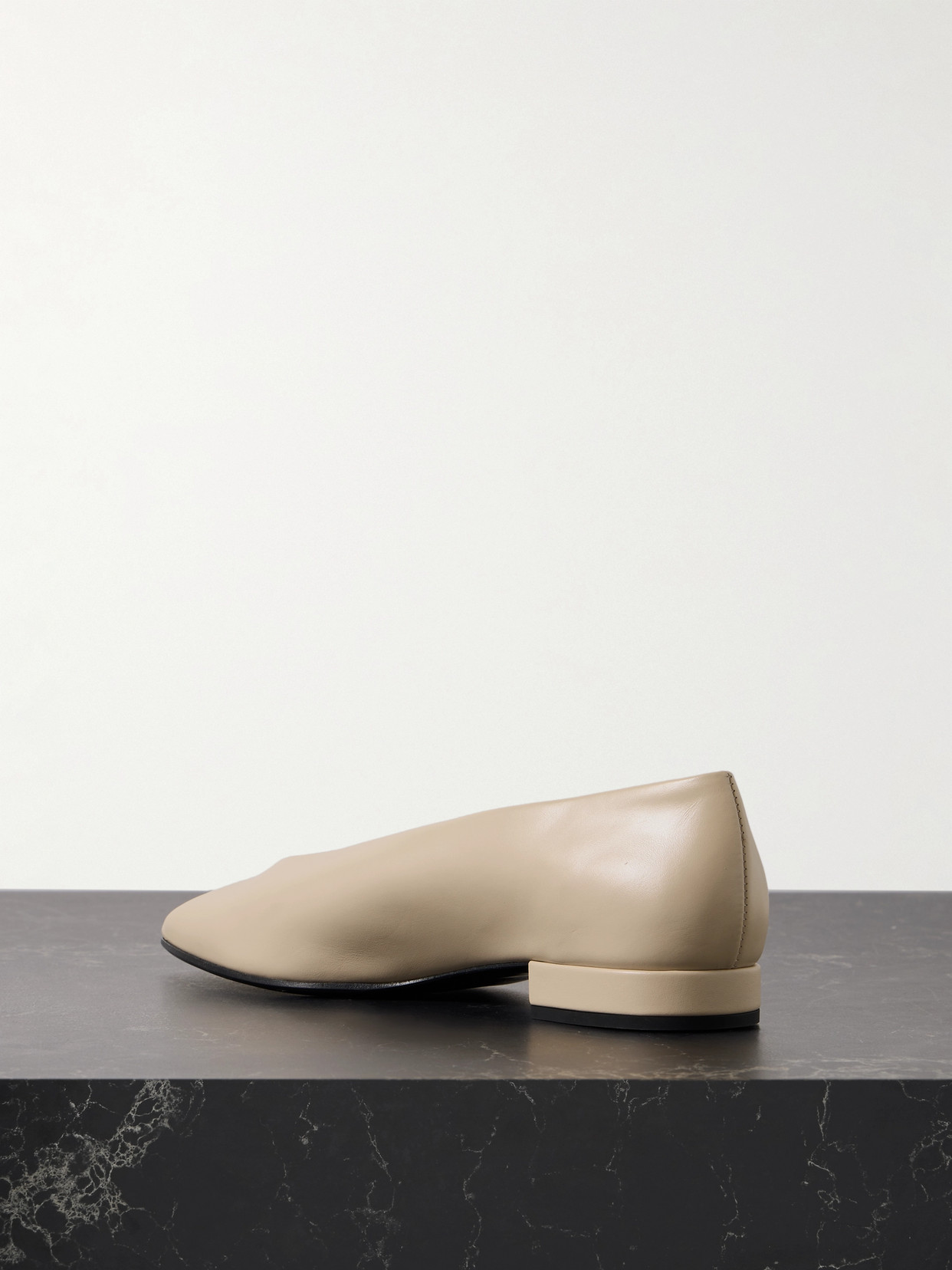 Loro Piana Rebecca Leather Point-toe Flats