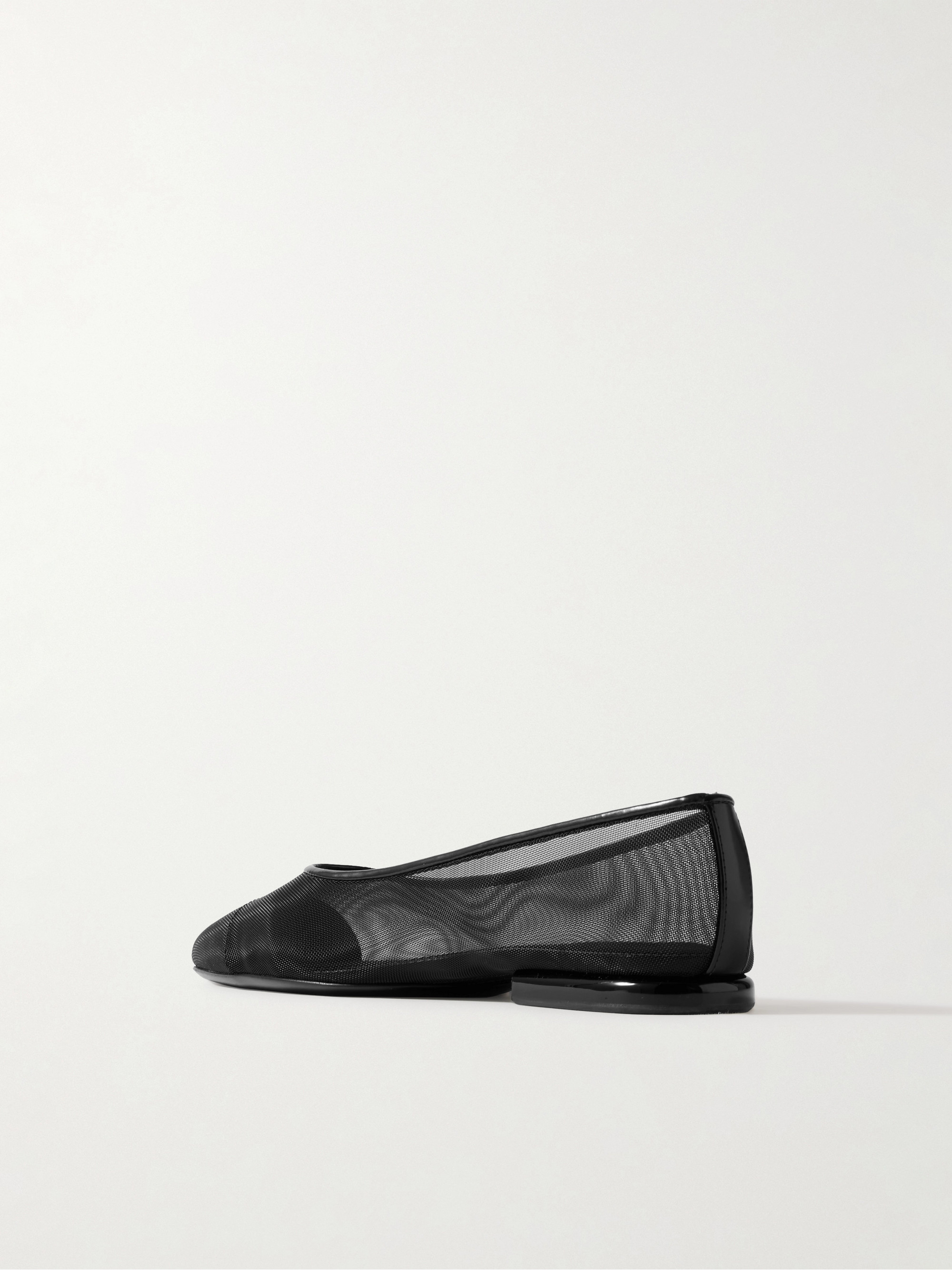 Loro Piana Primula leather-trimmed mesh point-toe flats thumbnail