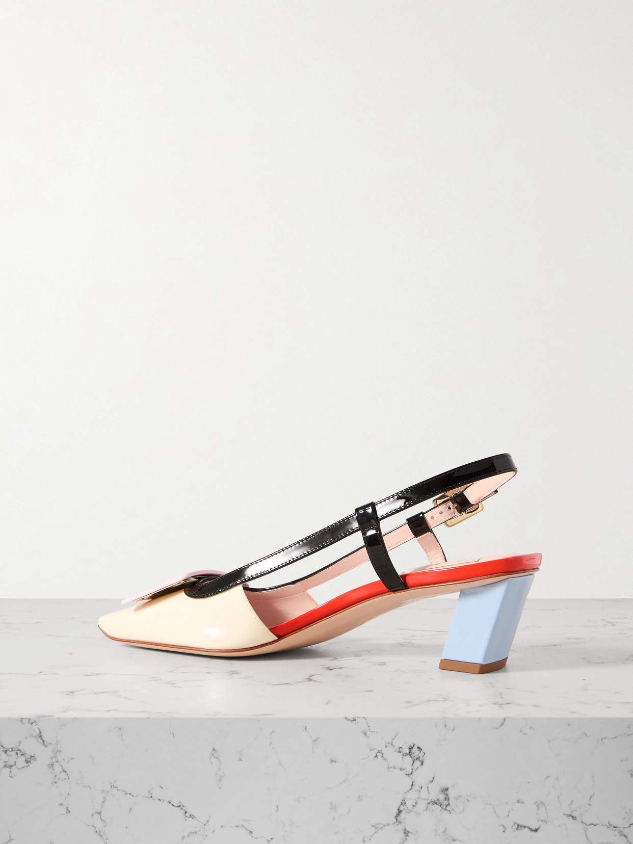 Belle Vivier 45 Color-Block Slingback