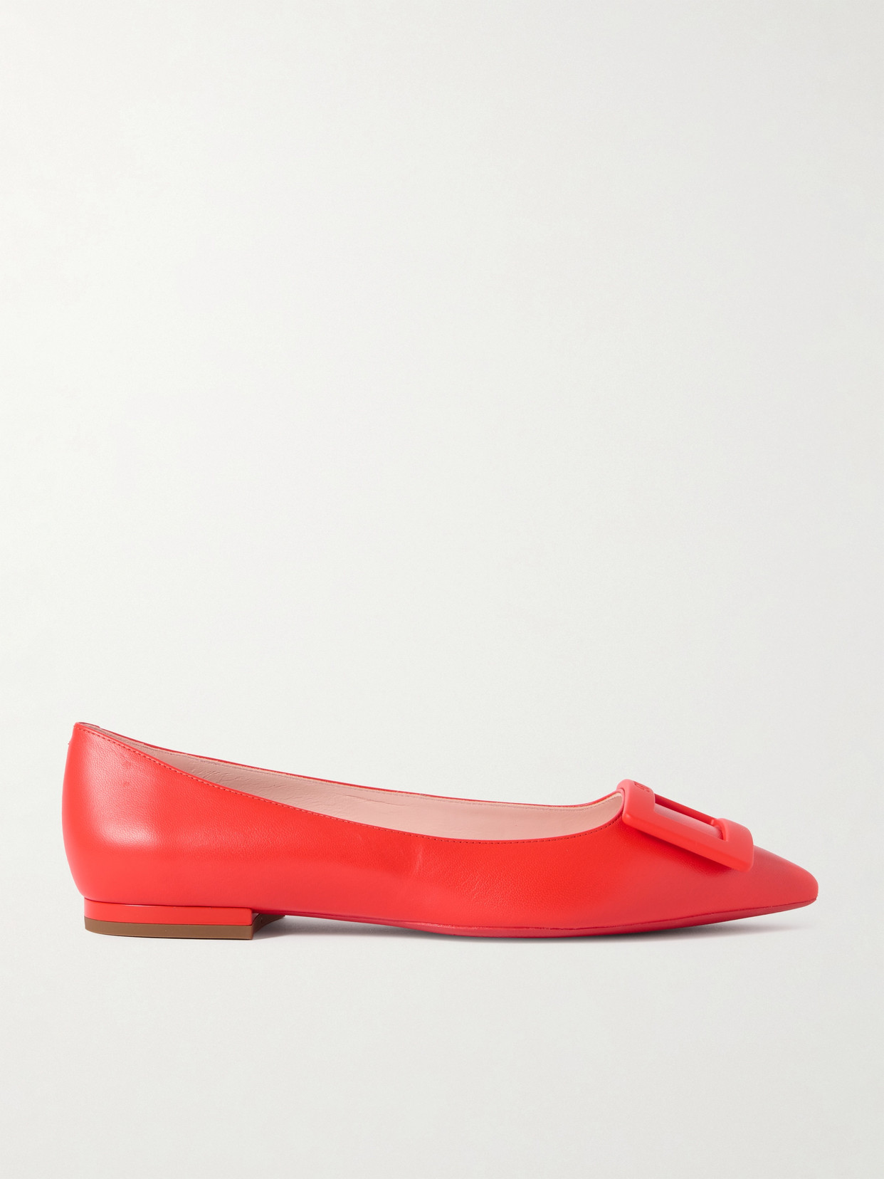 Roger Vivier Gommettine Ballet Flats In Red