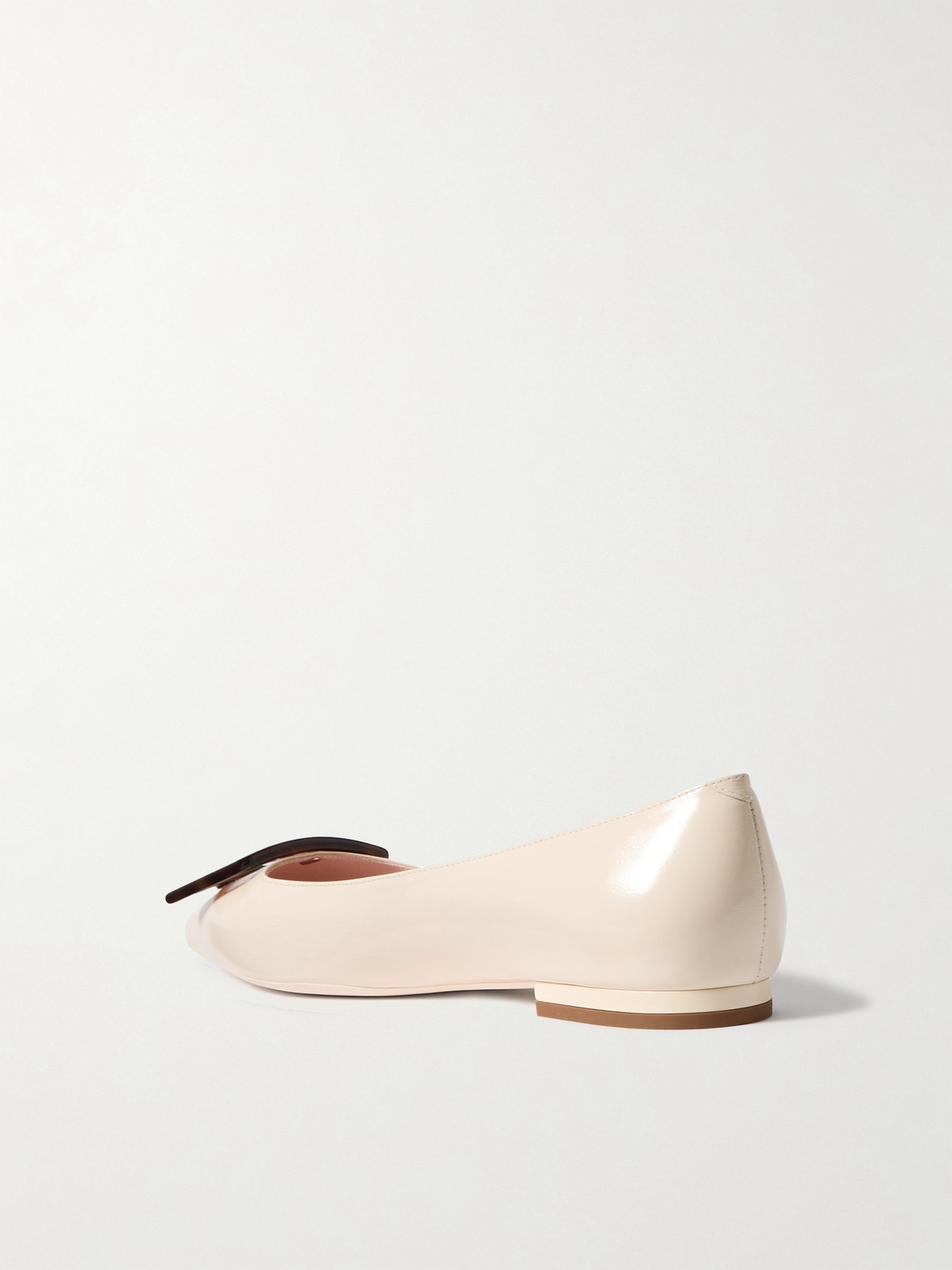 Gommettine Patent-Leather Point-Toe Flats