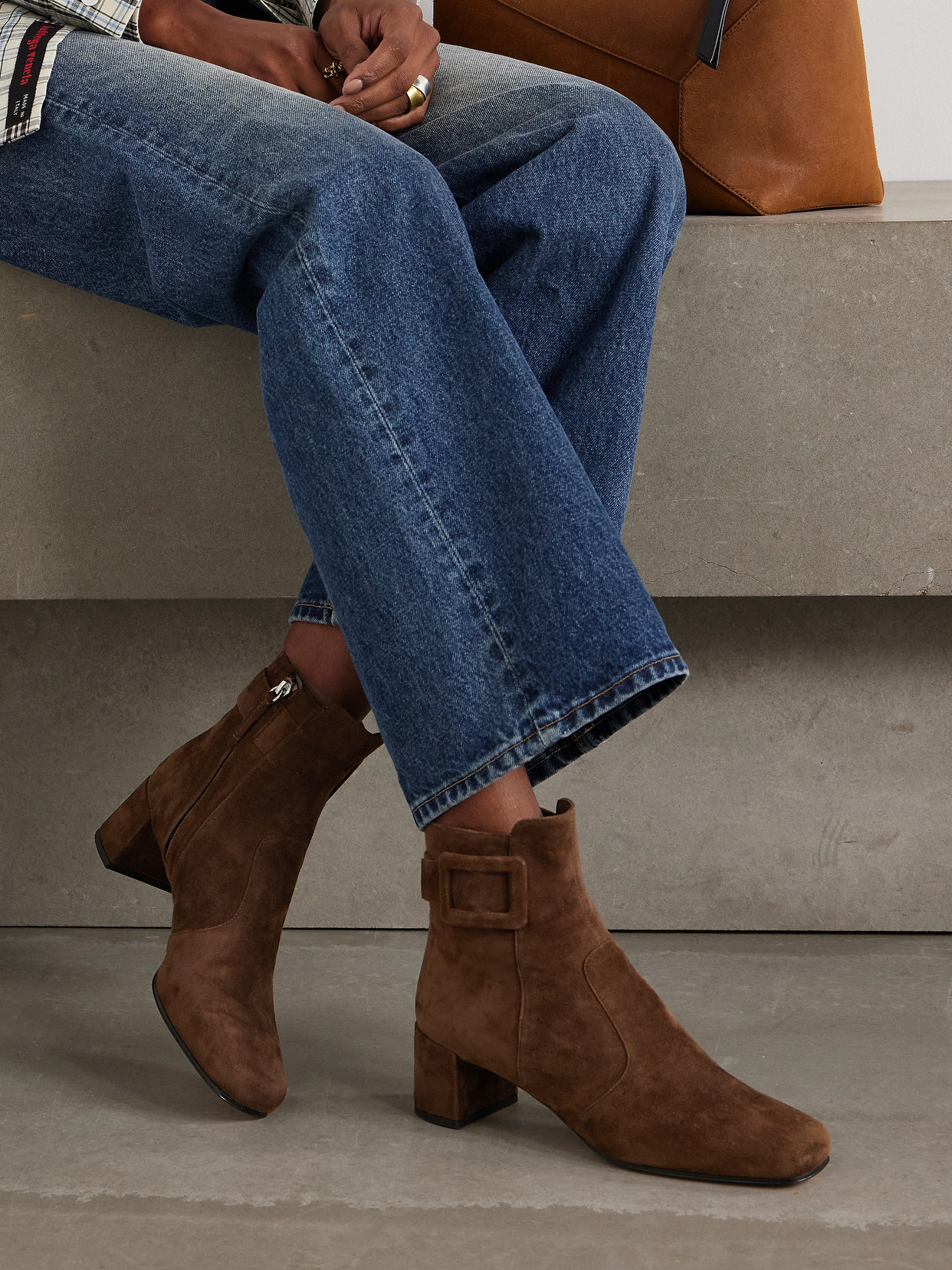 Tres Vivier Polly 45 Ankle Boots